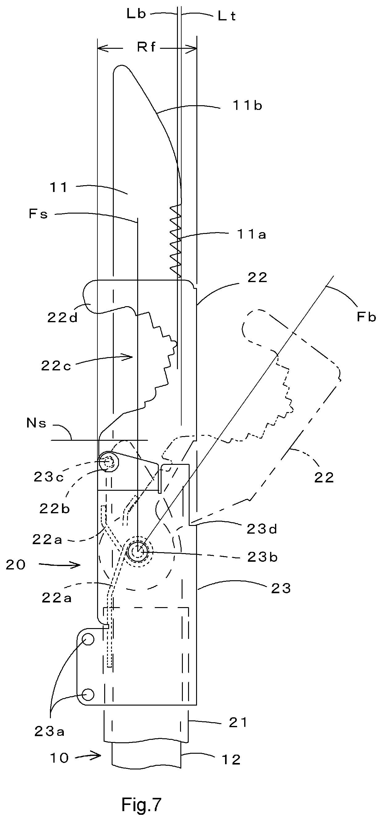 Patent US12302804 Figure 7 – Branch cutting saw