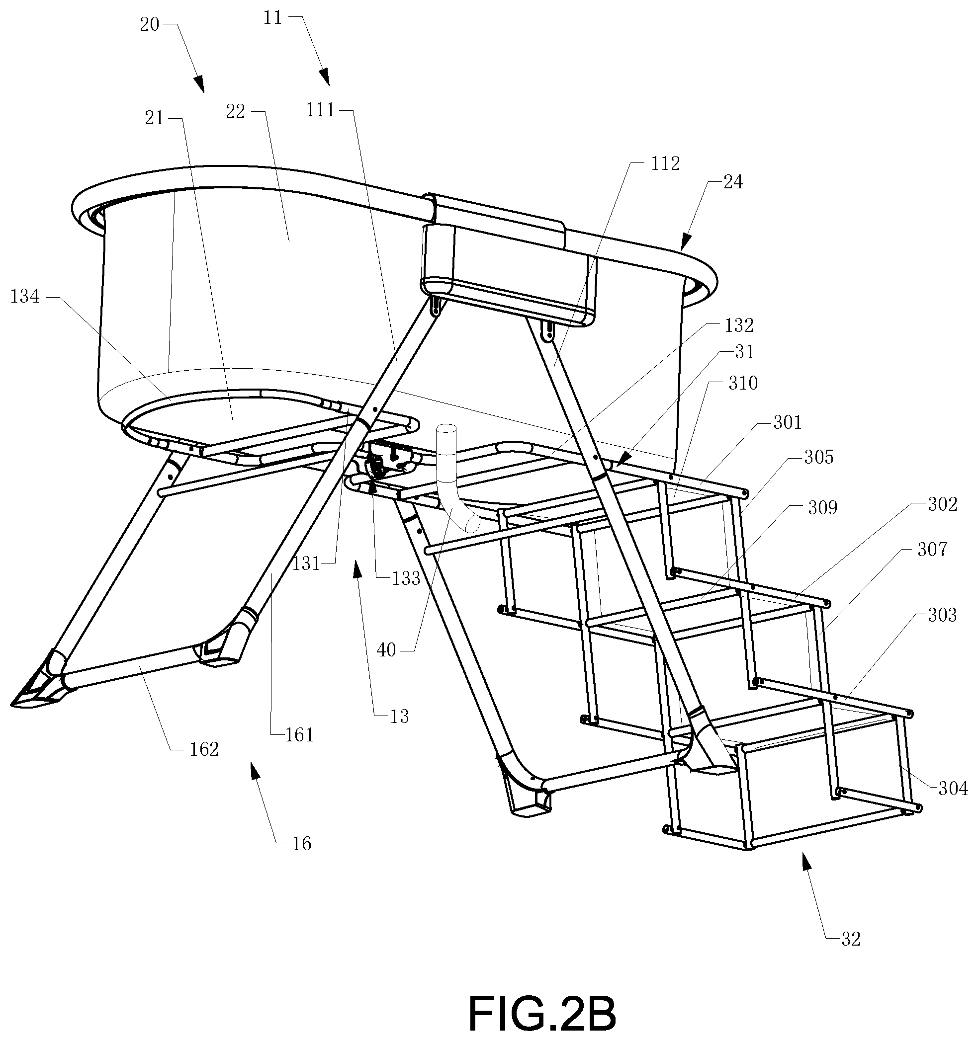 Patent US12302858 Figure 3 – Bath rack