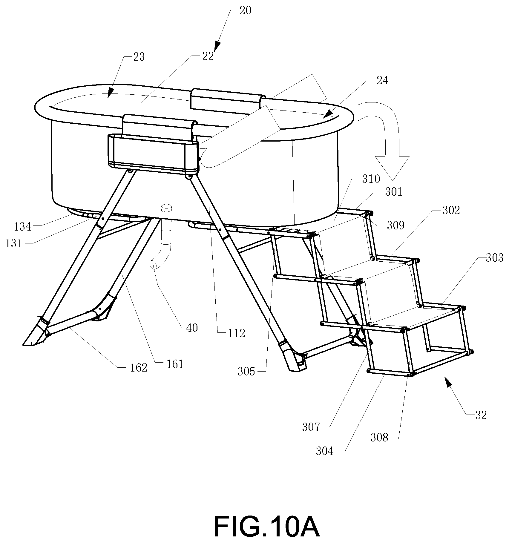 Patent US12302858 Figure 17 – Bath rack