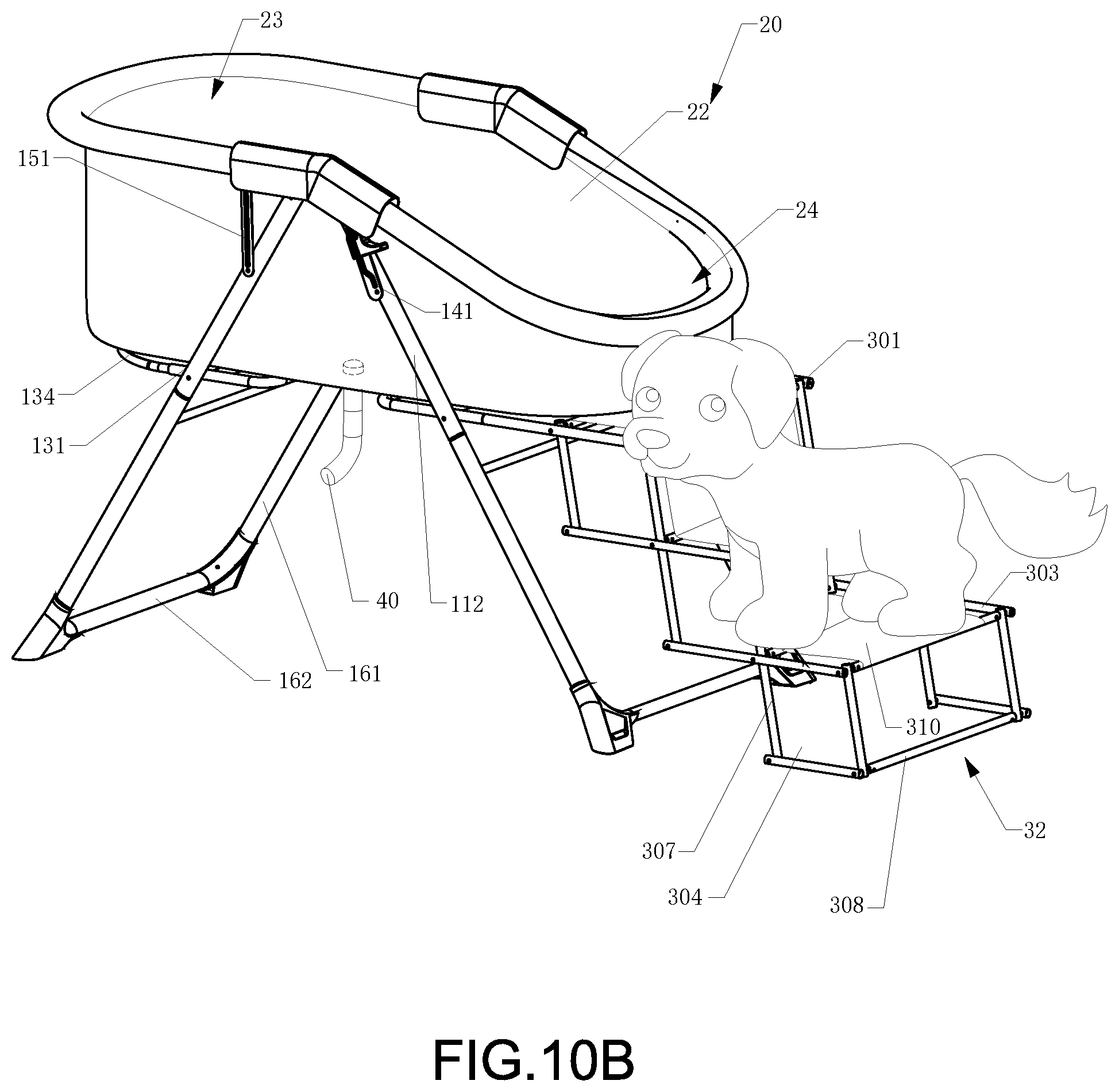 Patent US12302858 Figure 18 – Bath rack