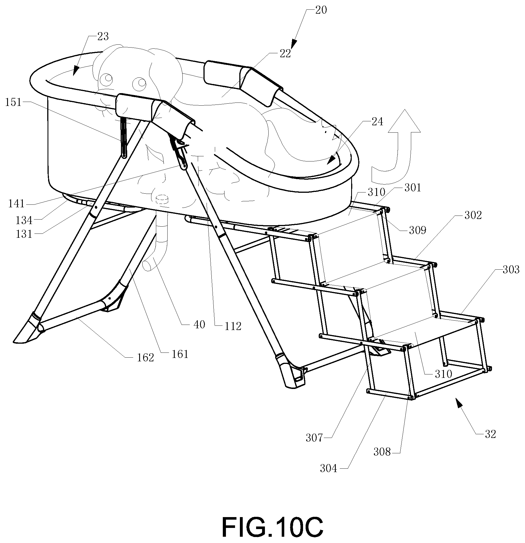 Patent US12302858 Figure 19 – Bath rack