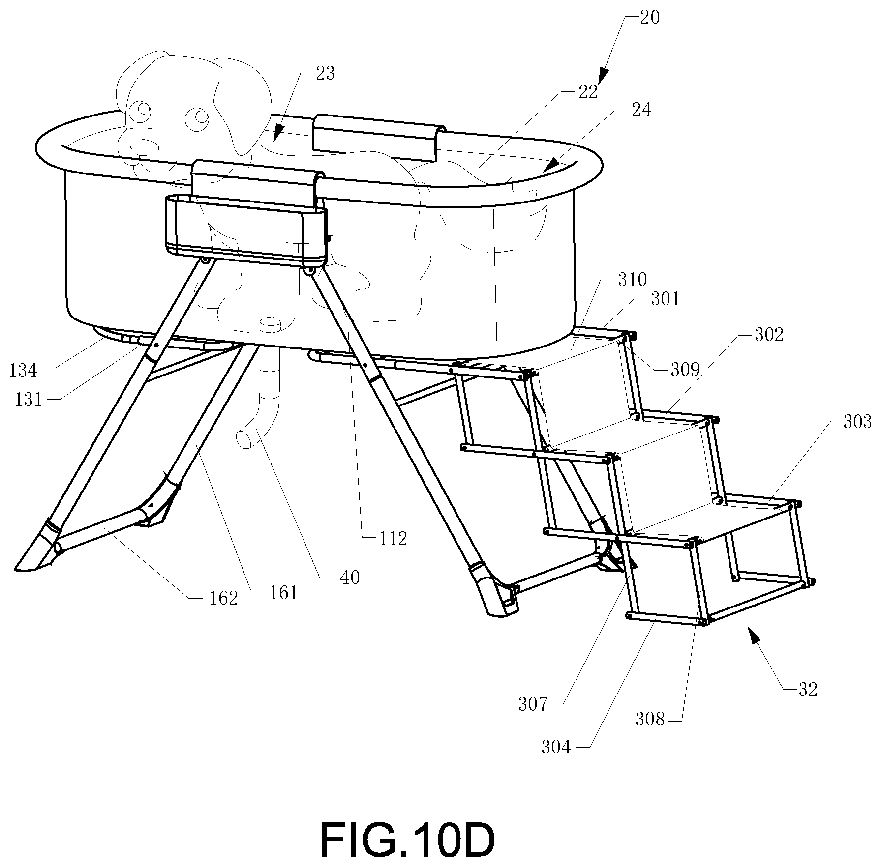 Patent US12302858 Figure 20 – Bath rack