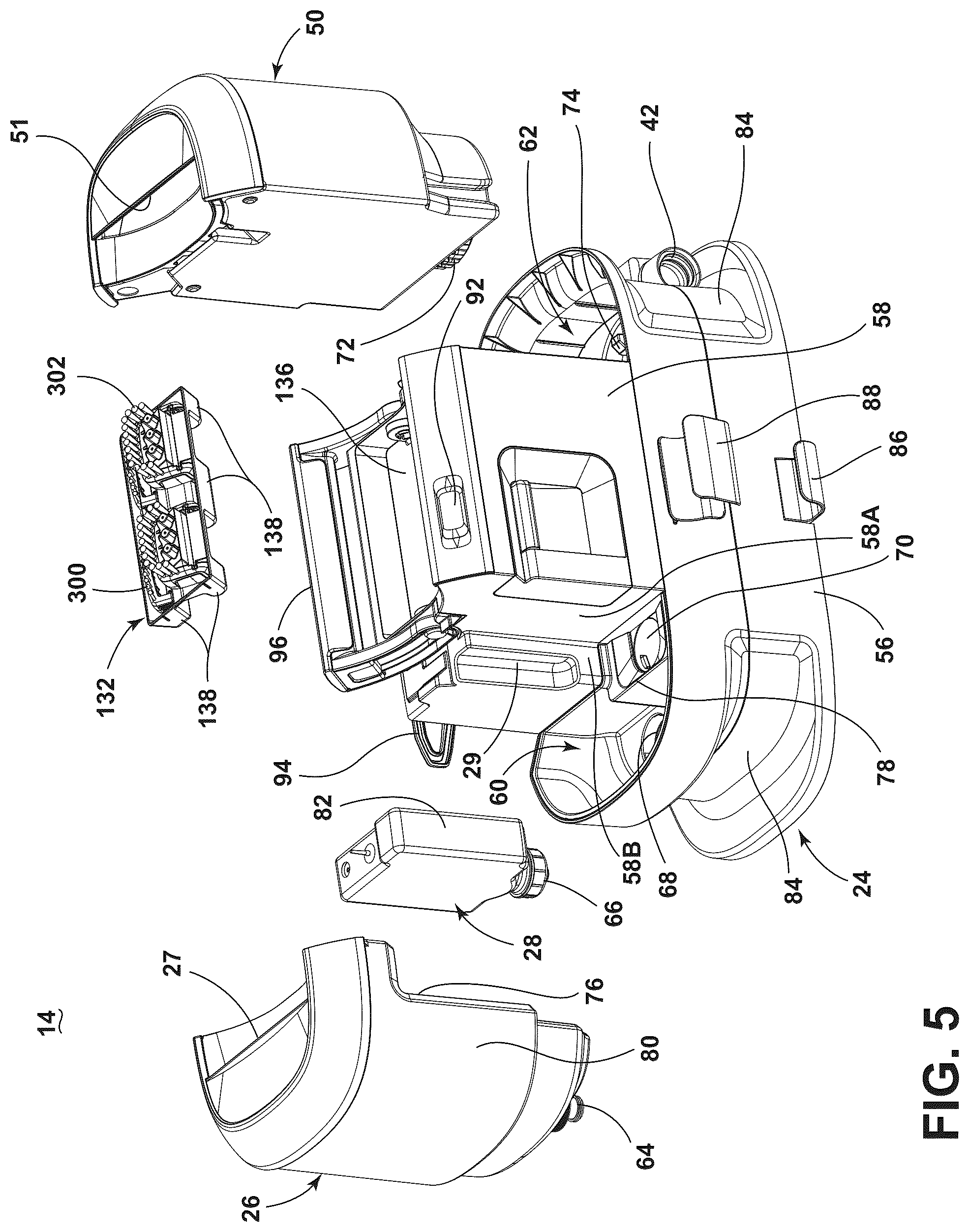 Patent US12302859 Figure 4 – Portable pet grooming system