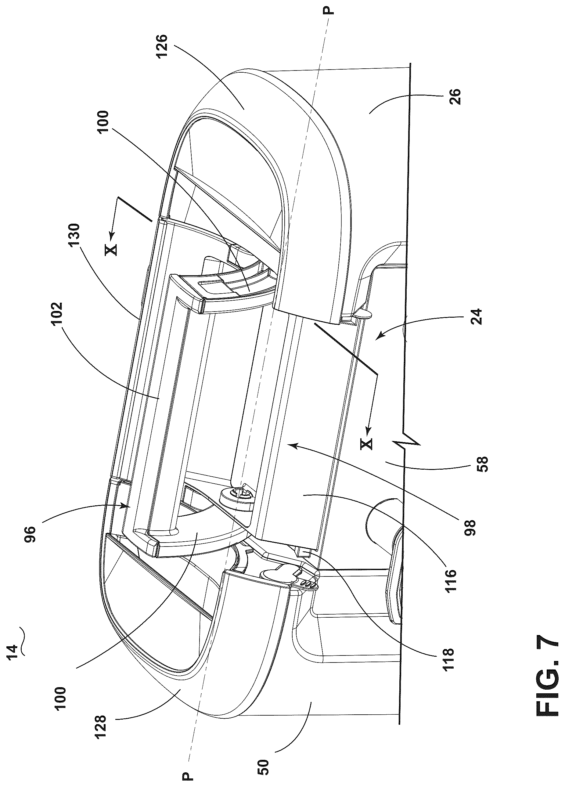 Patent US12302859 Figure 6 – Portable pet grooming system