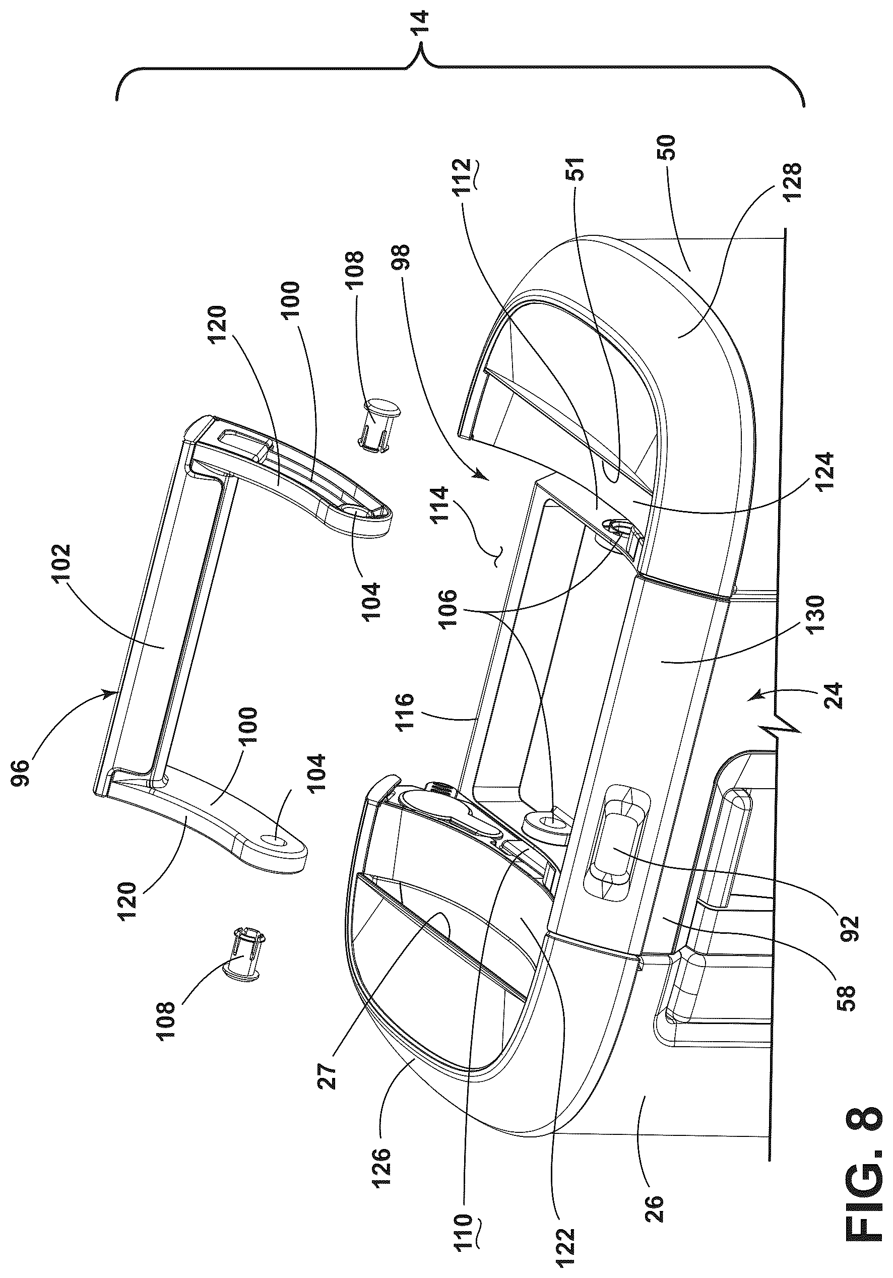 Patent US12302859 Figure 7 – Portable pet grooming system