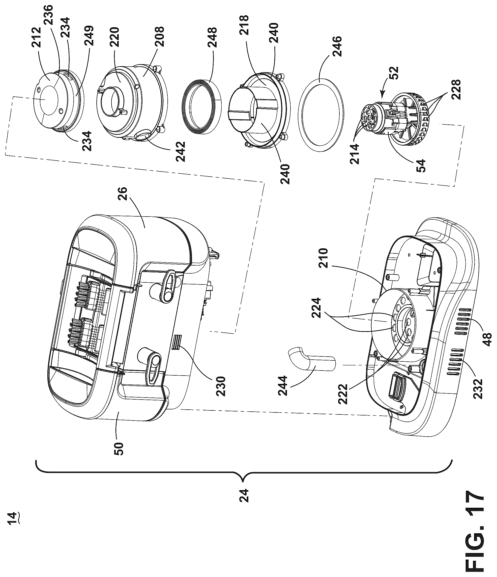 Patent US12302859 Figure 14 – Portable pet grooming system