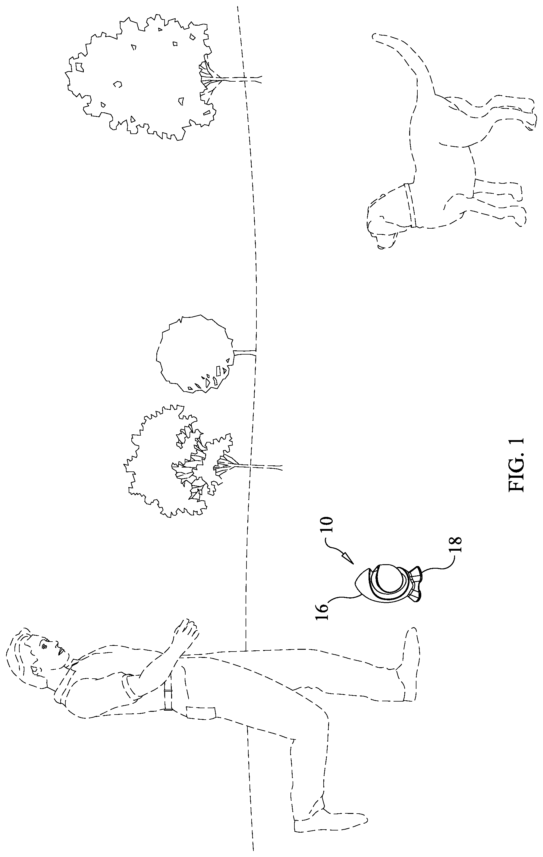 Patent US12302862 Figure 1 – Pet toy