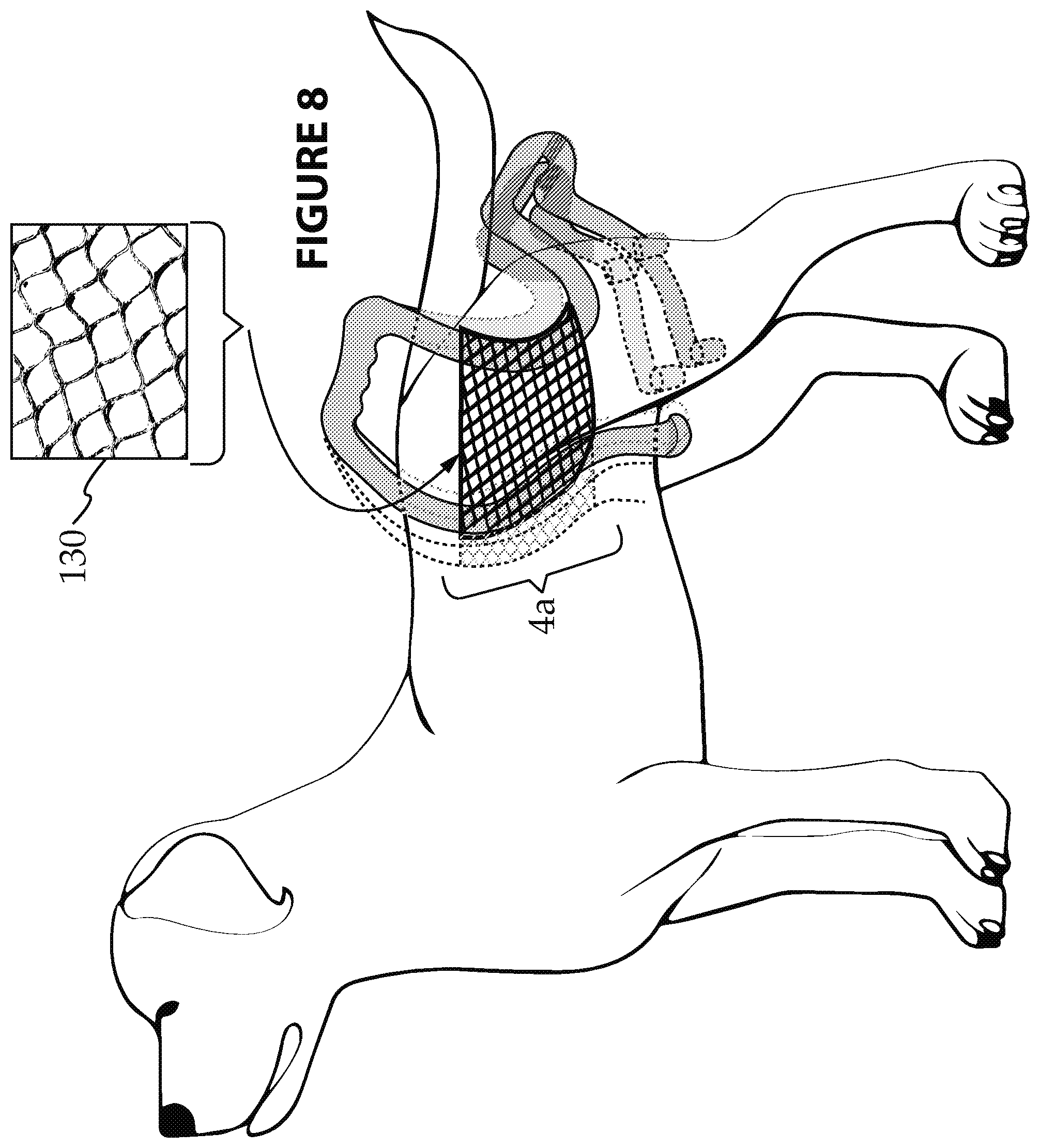 Patent US12302863 Figure 9 – Quick attach/detach form-fitting pet potty handle with rapid-deploy/disposable waste receptacle/bag and method for using same