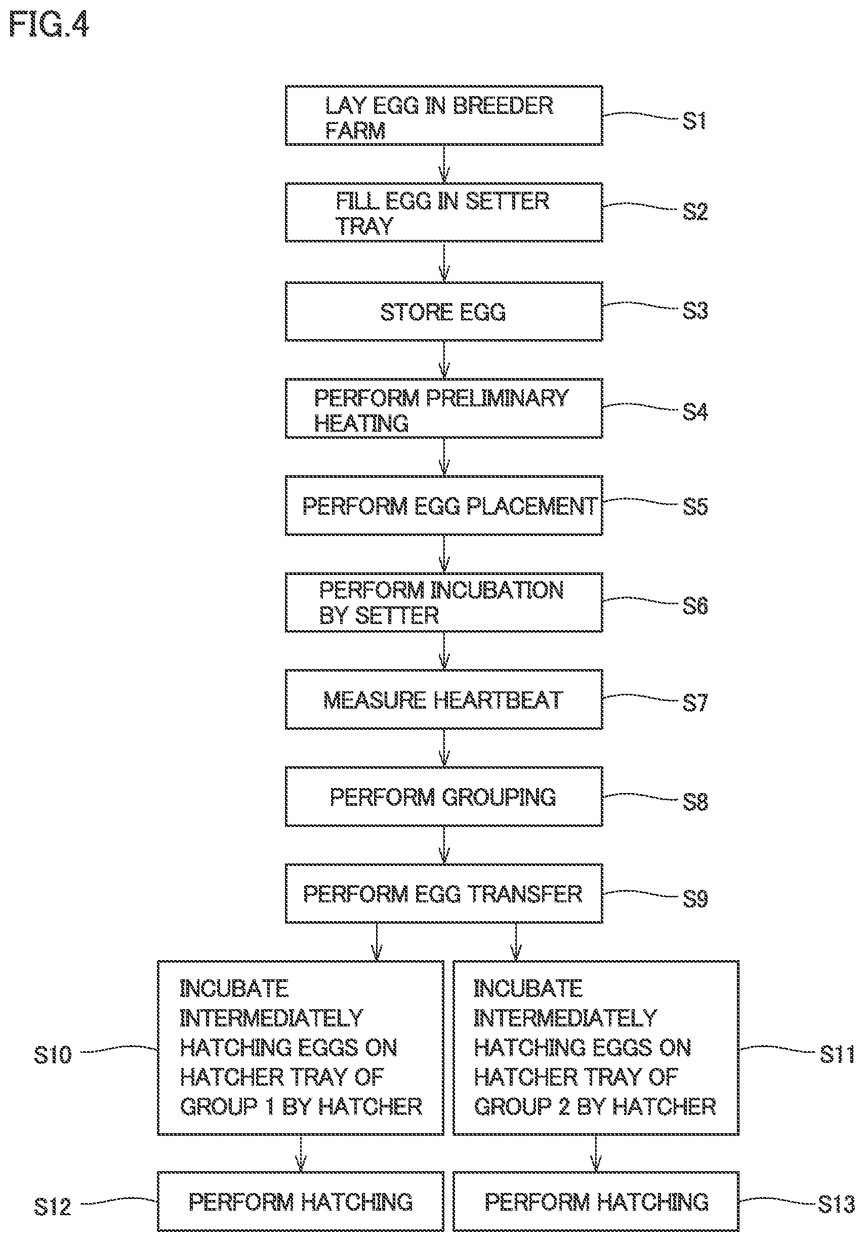 Patent US12302868 Figure 3 – Chick production method and chick production system