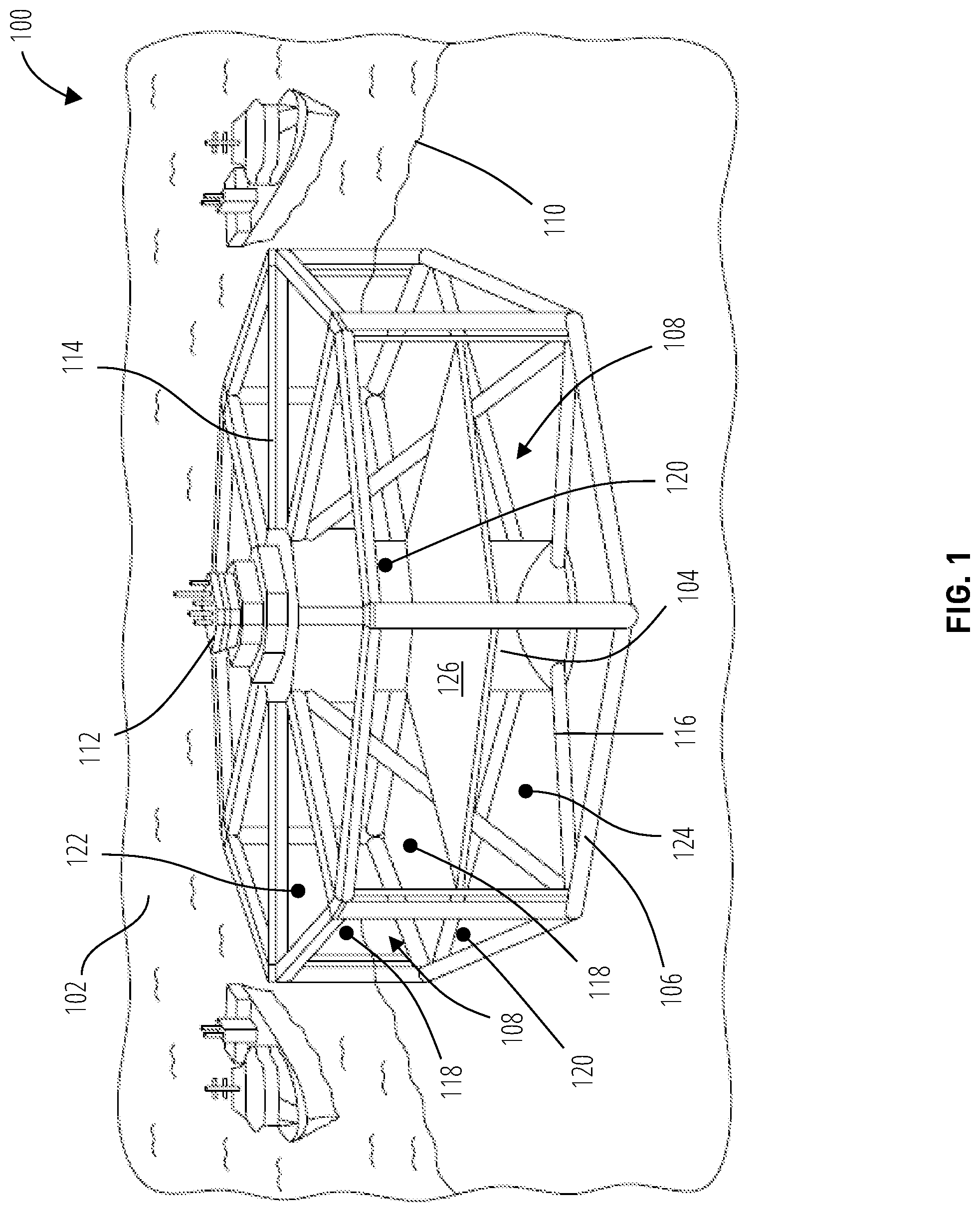 Patent US12302872 Figure 1 – Farming system for use in aquaculture