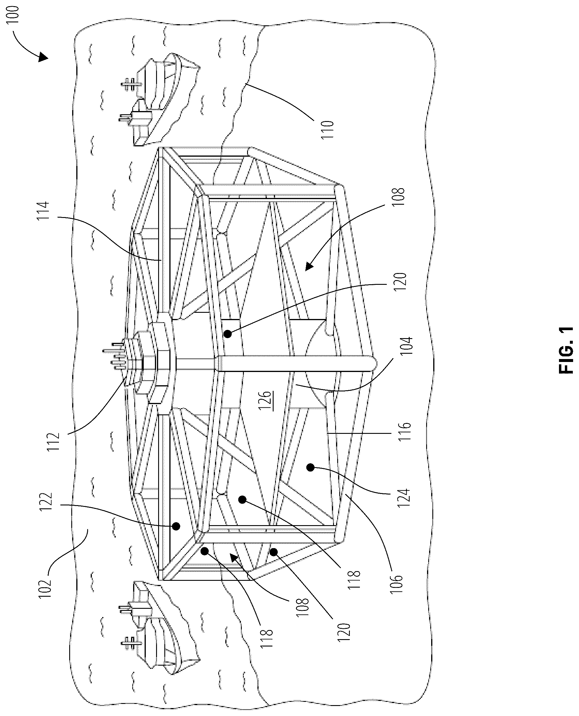 Patent US12302873 Figure 1 – Farming system for use in aquaculture