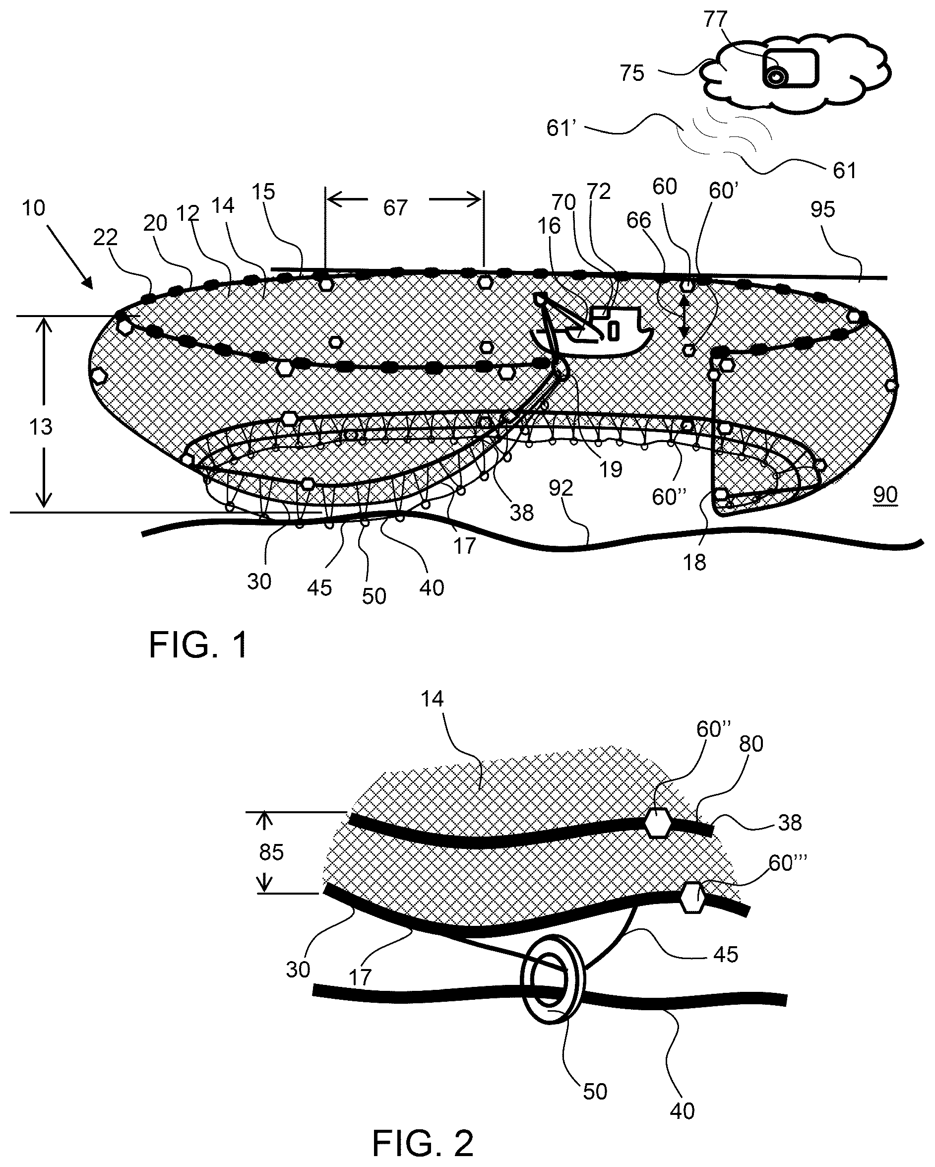 Patent US12302876 — Seine net position measurement system and method of determining seine net position — Figure 1