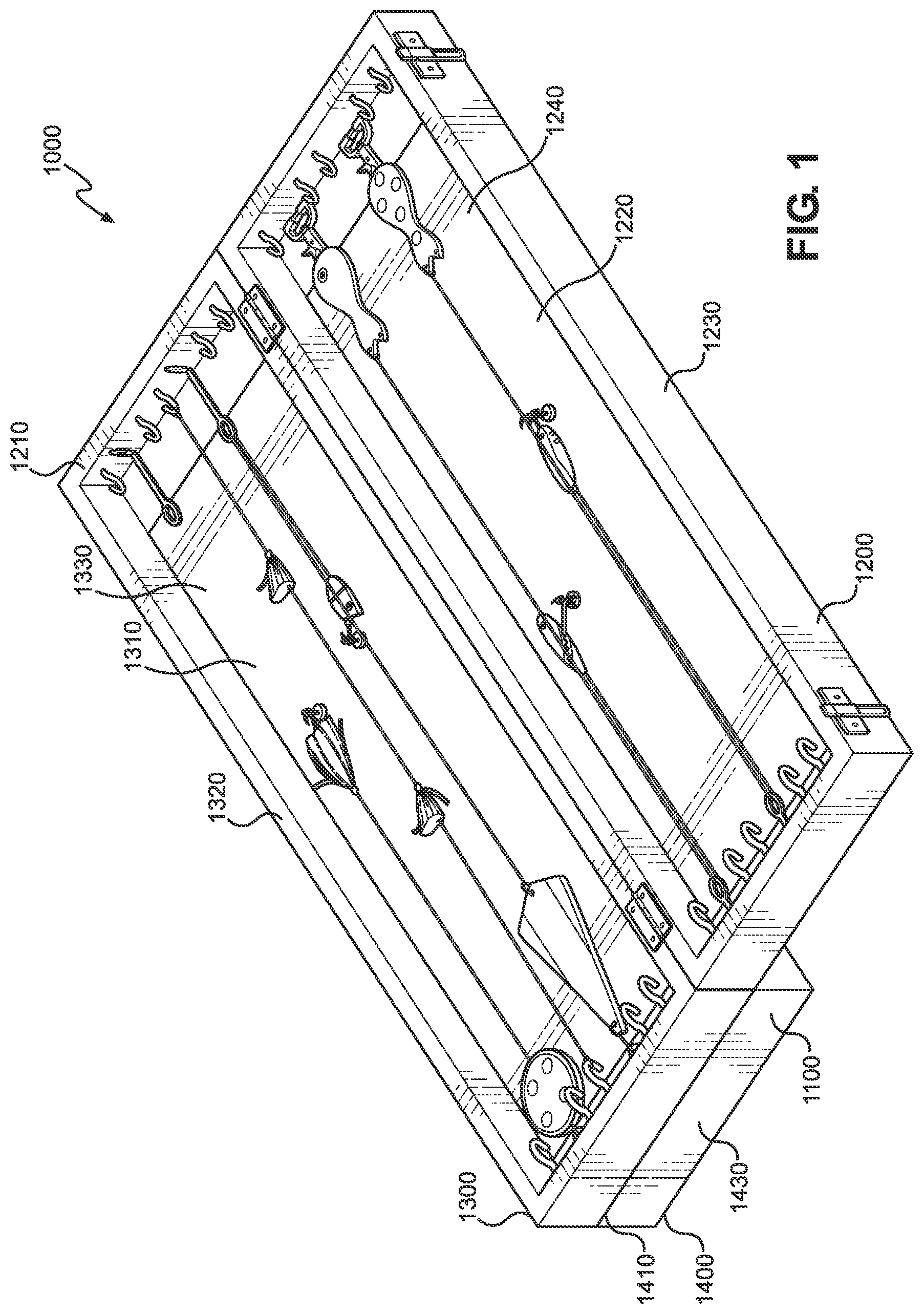 Patent US12302881 — Fishing rig storage device — Figure 1