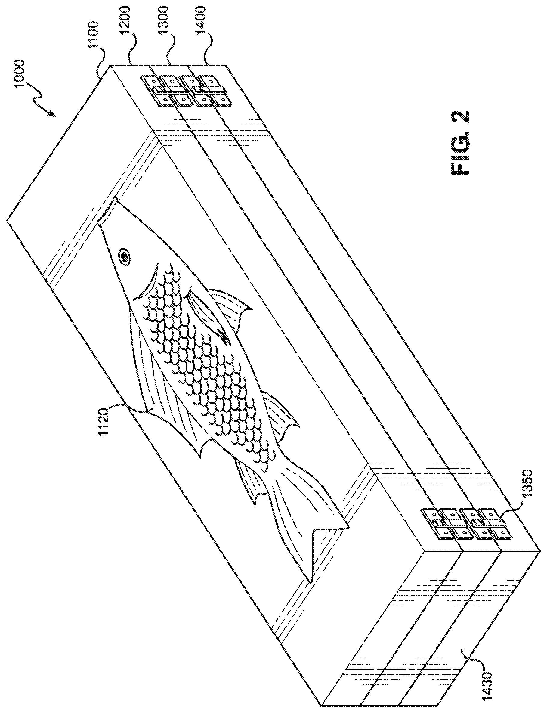 Patent US12302881 Figure 2 – Fishing rig storage device
