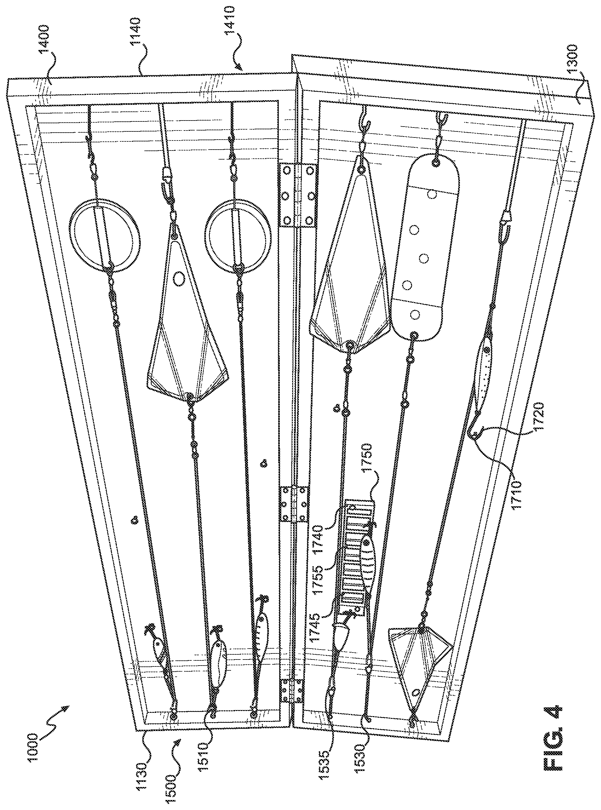 Patent US12302881 Figure 4 – Fishing rig storage device
