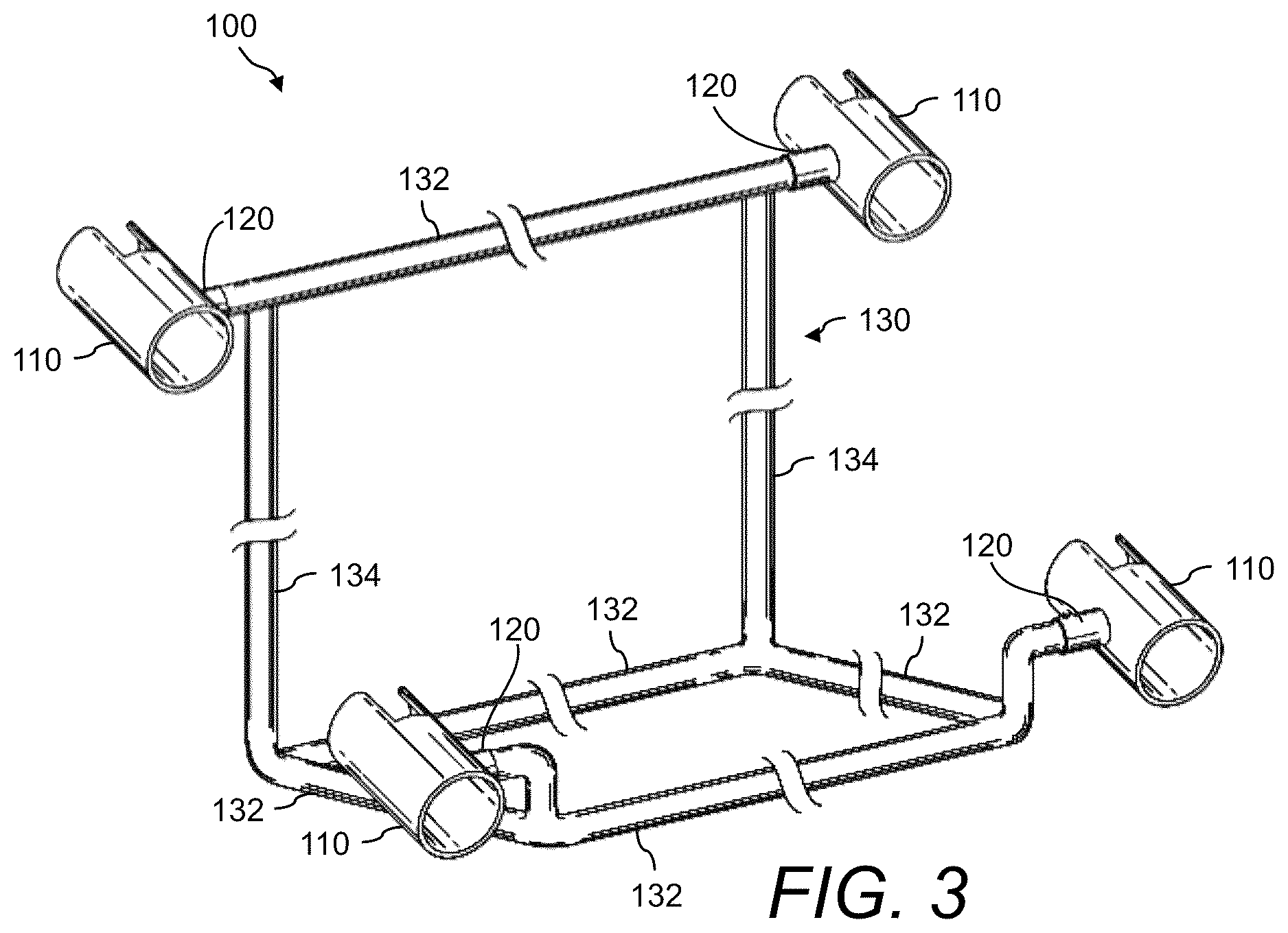 Patent US12302882 Figure 3 – Fishing rod holder system