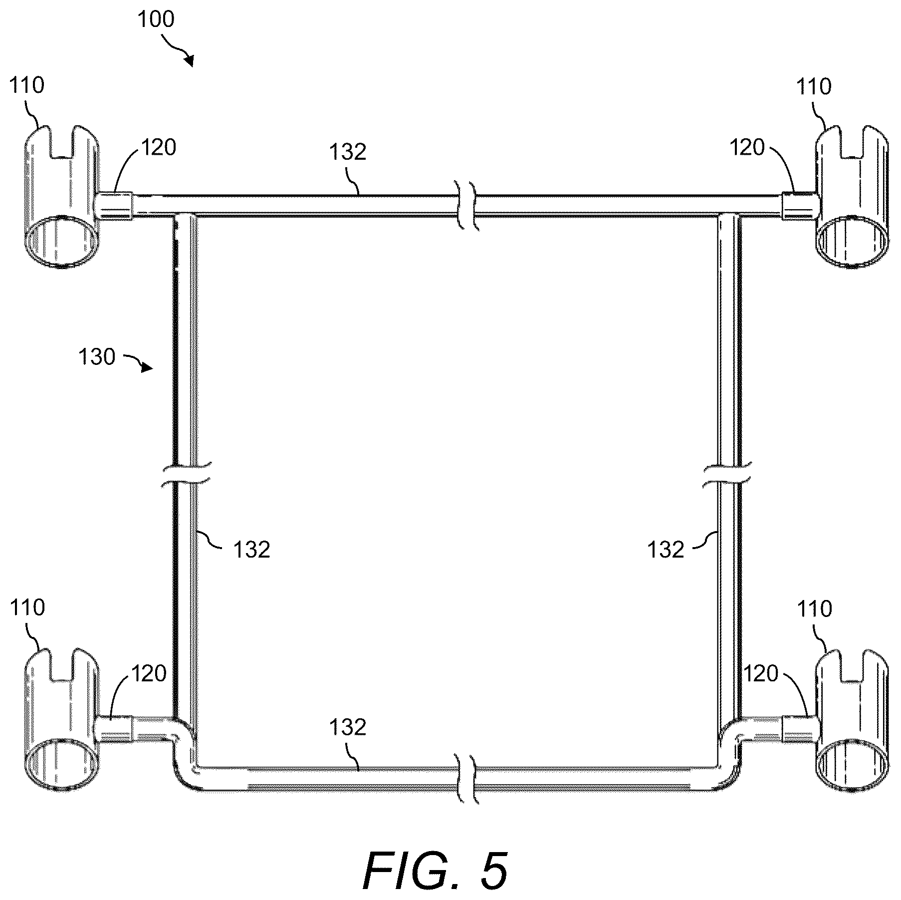 Patent US12302882 Figure 5 – Fishing rod holder system