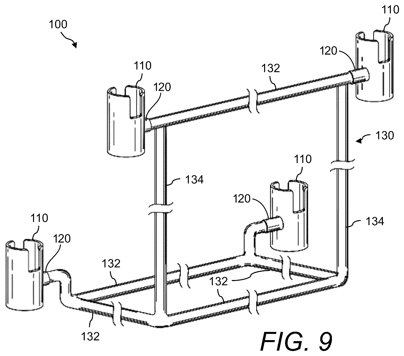 Patent US12302882 Figure 9 – Fishing rod holder system
