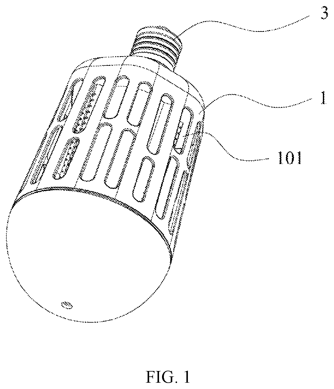 Patent US12302884 Figure 1 – Mosquito killing lamp