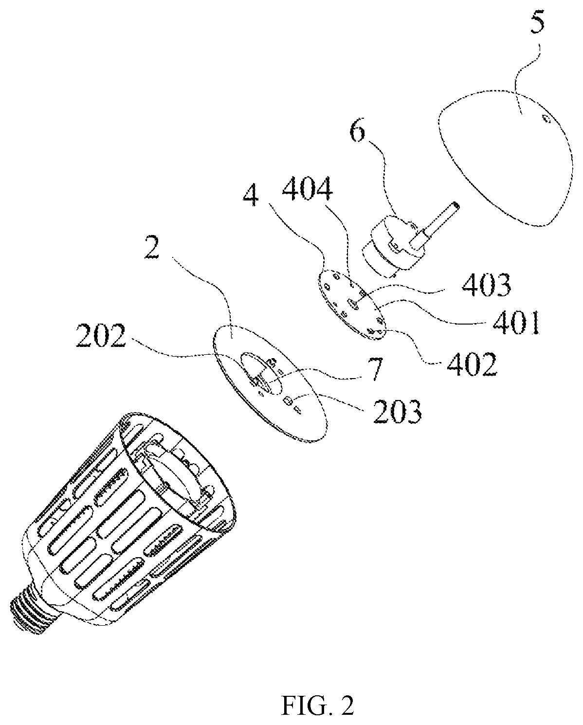 Patent US12302884 Figure 2 – Mosquito killing lamp