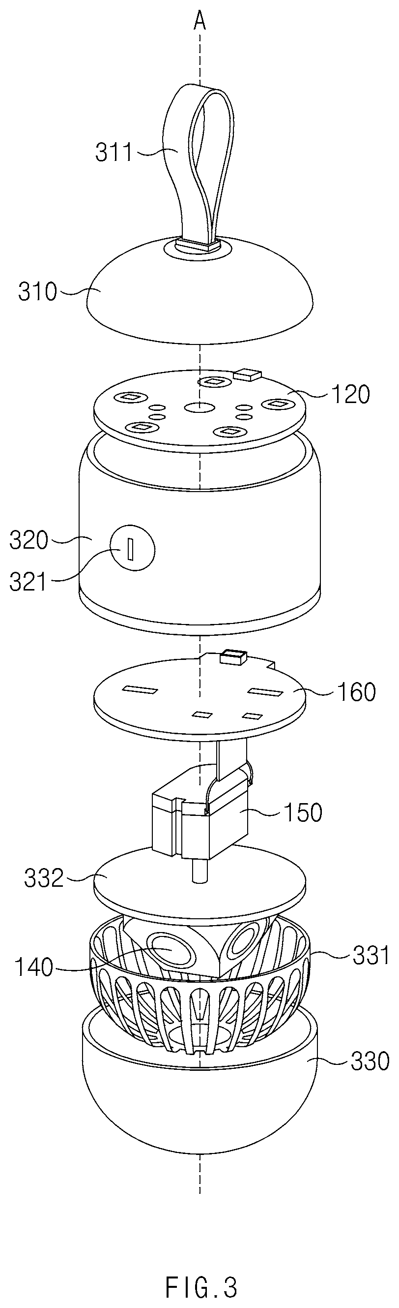 Patent US12302889 Figure 3 – Mosquito repellent apparatus and method for operating the same