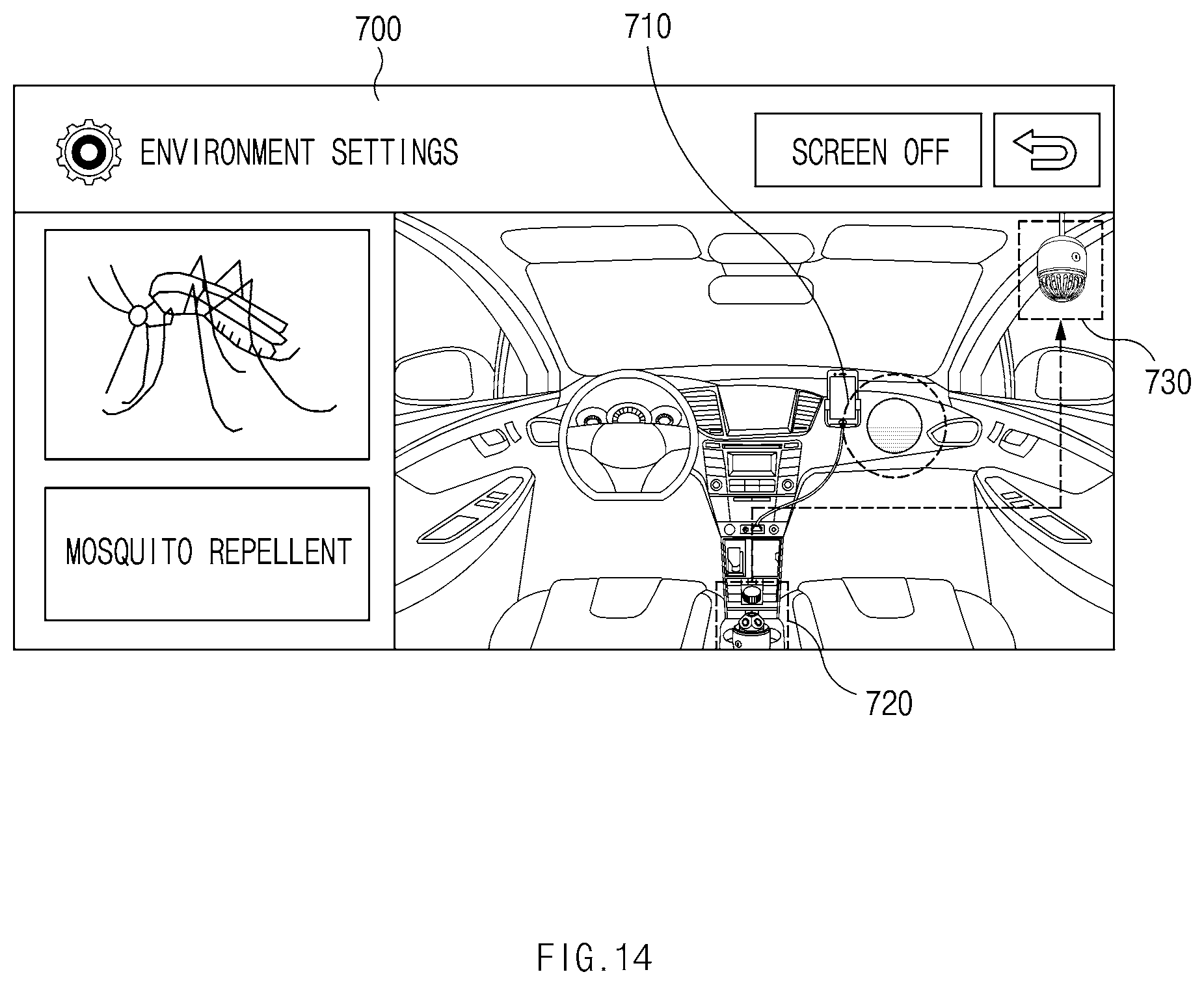 Patent US12302889 Figure 14 – Mosquito repellent apparatus and method for operating the same