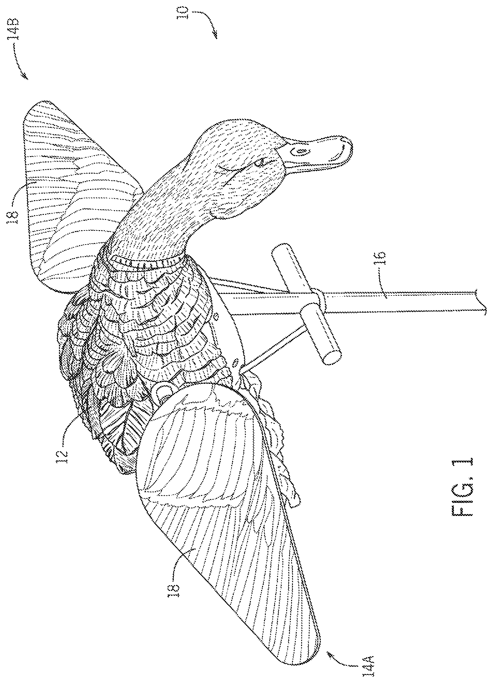 Patent US12302891 Figure 1 – Spinning wing decoy technology