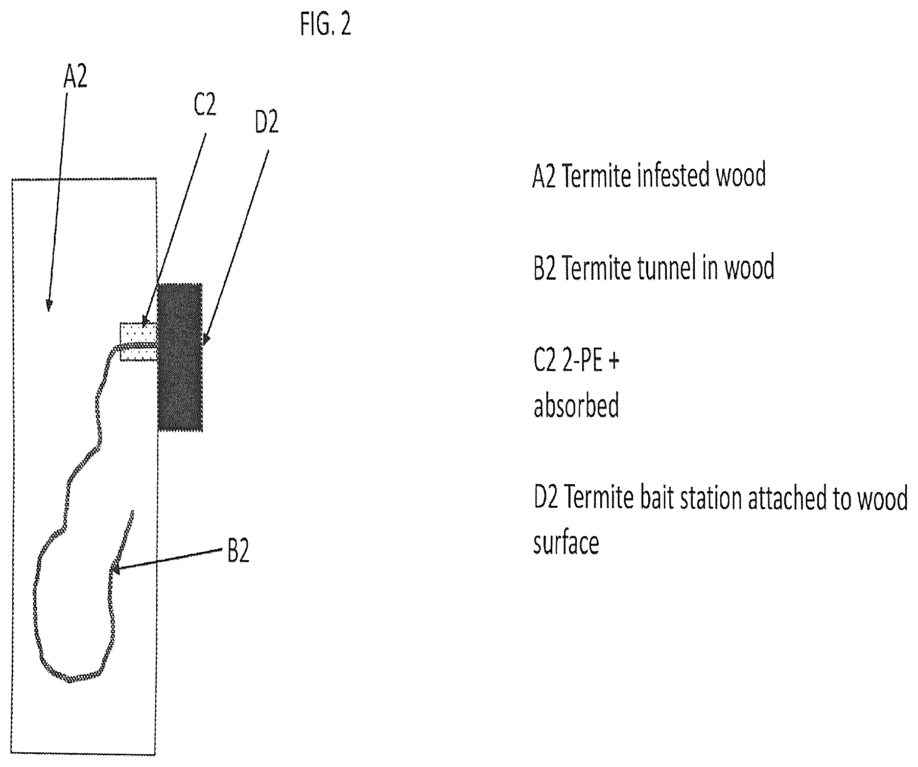 Patent US12302898 Figure 2 – Termite trailing and recruitment product and process