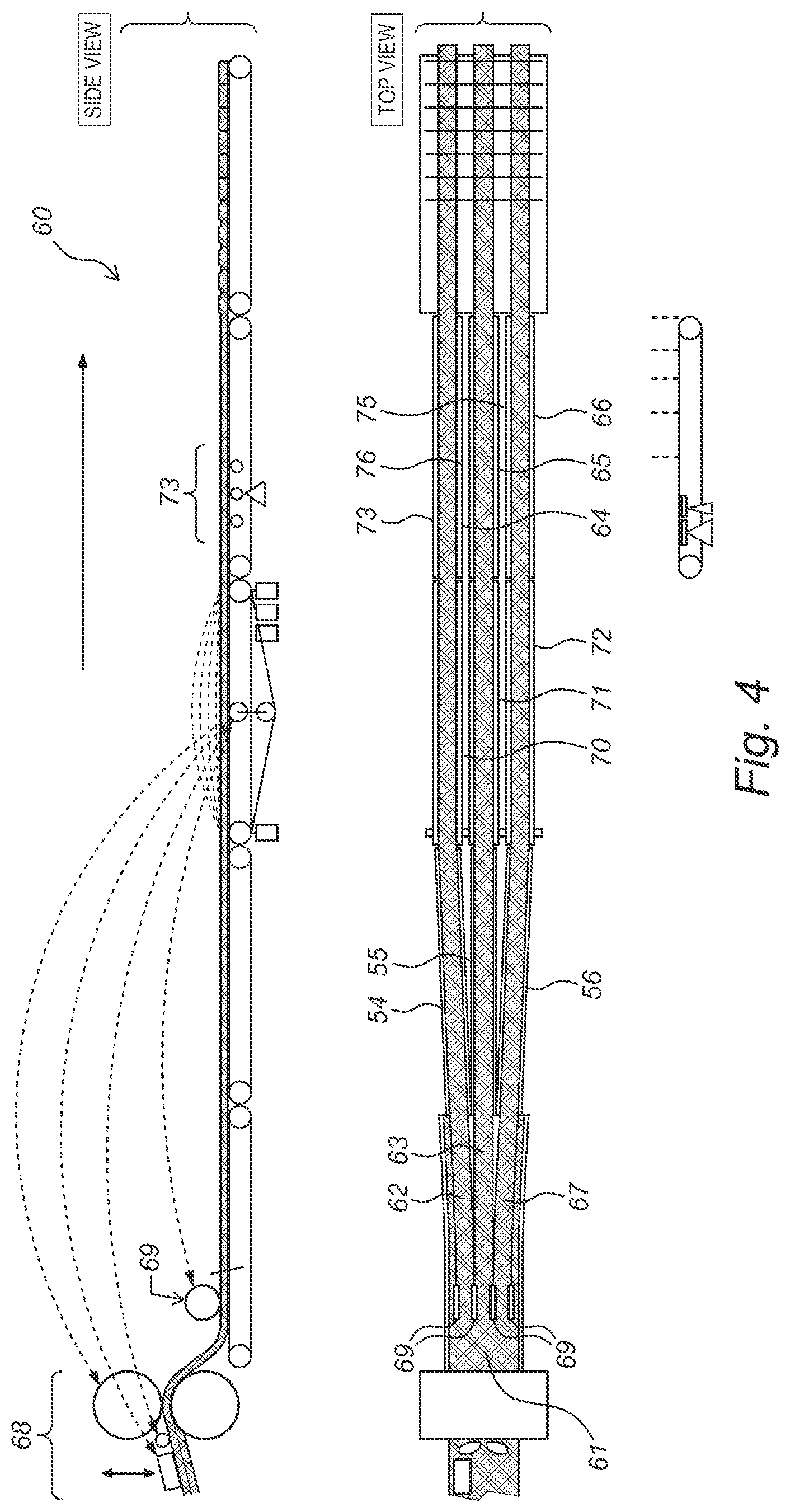 Patent US12302911 Figure 4 – Dough handling device