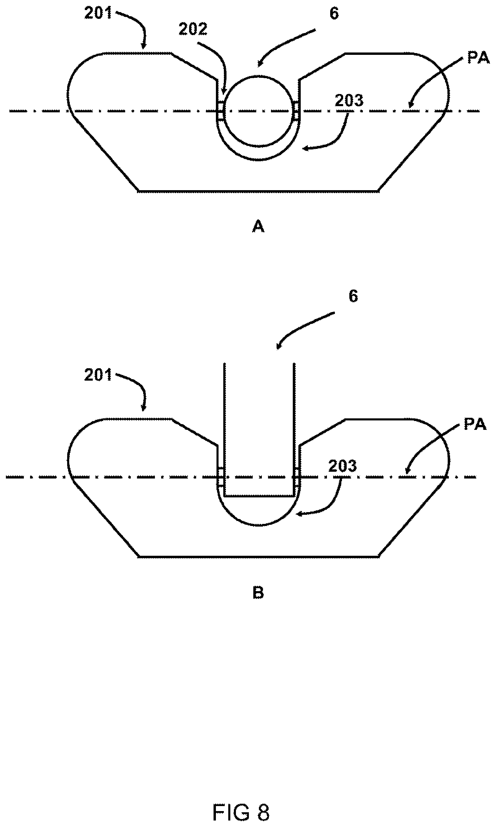 Patent US12302913 Figure 8 – Height adjustable poultry shackle