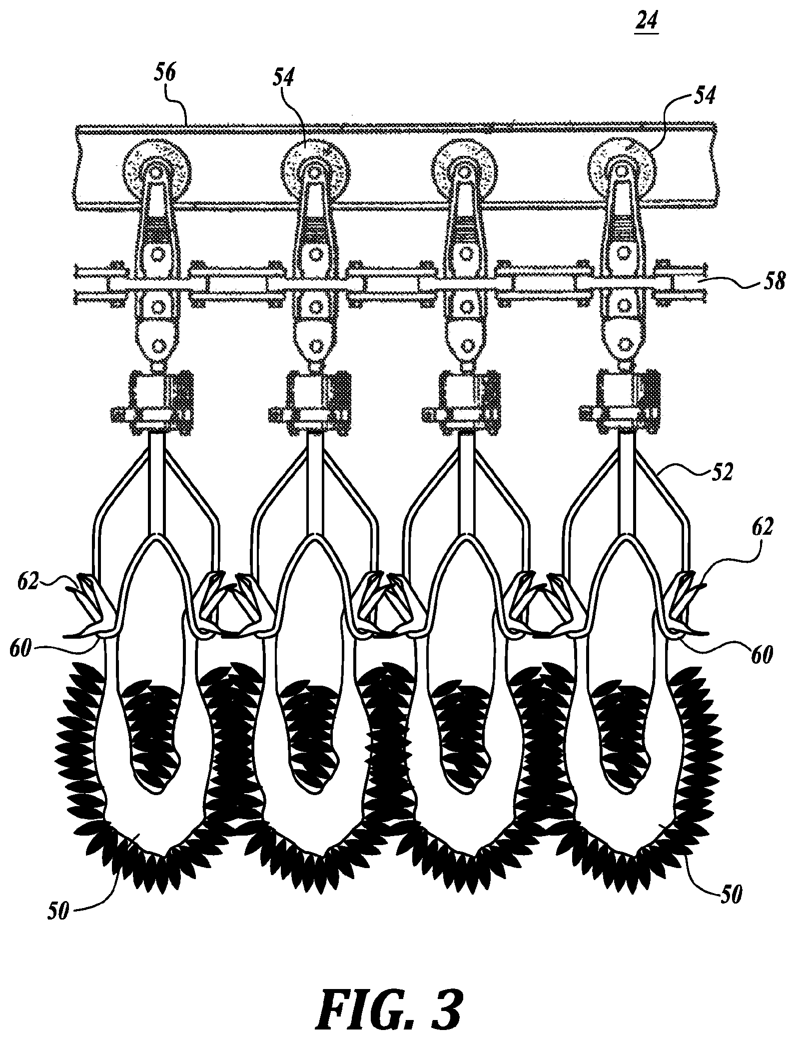 Patent US12302914 Figure 3 – Removing feathers from poultry carcasses