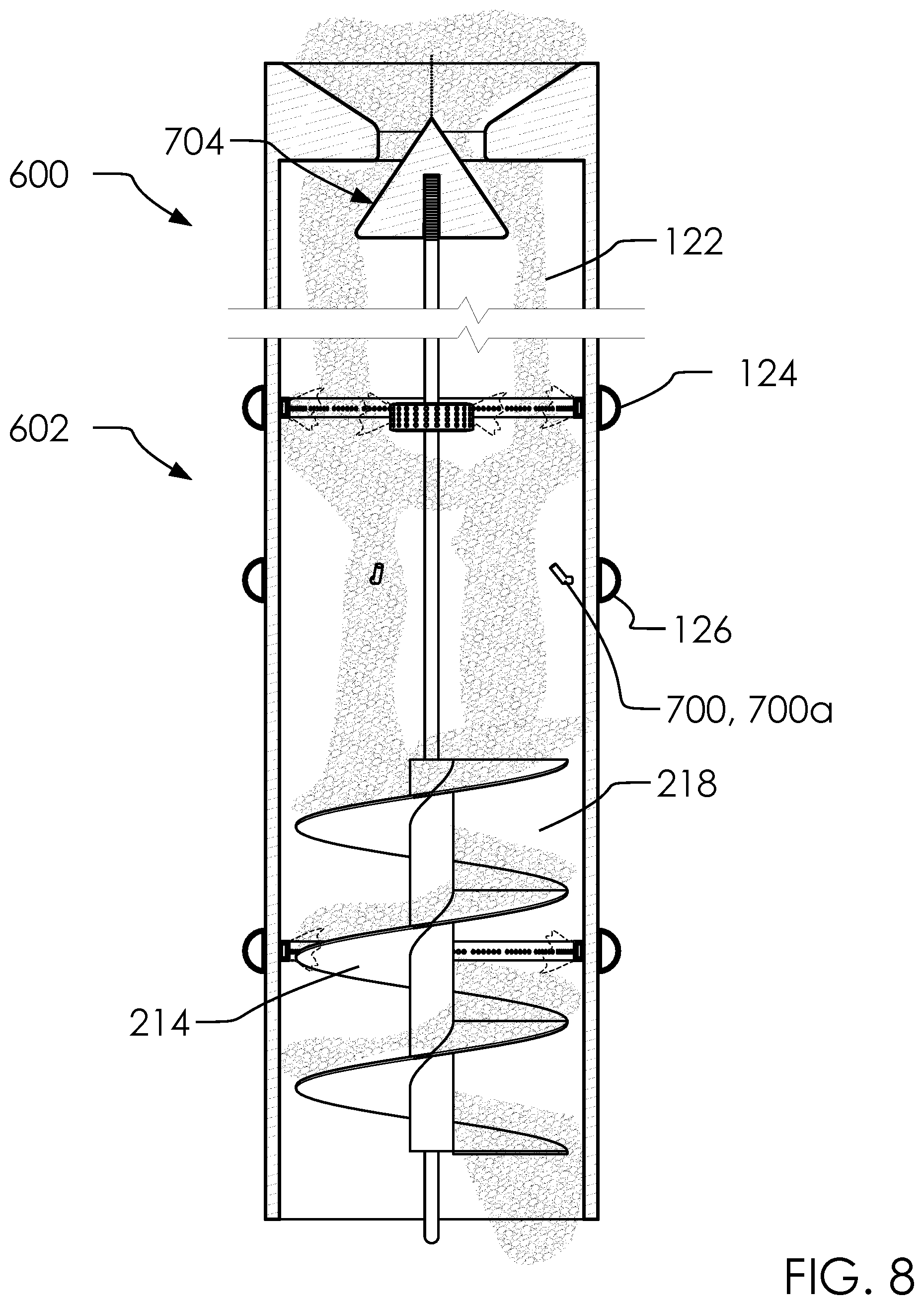 Patent US12302916 Figure 8 – Process for eradicating insects, semi sterilizing, and reducing aflatoxin and fumonisin in dry commodities, and method of use