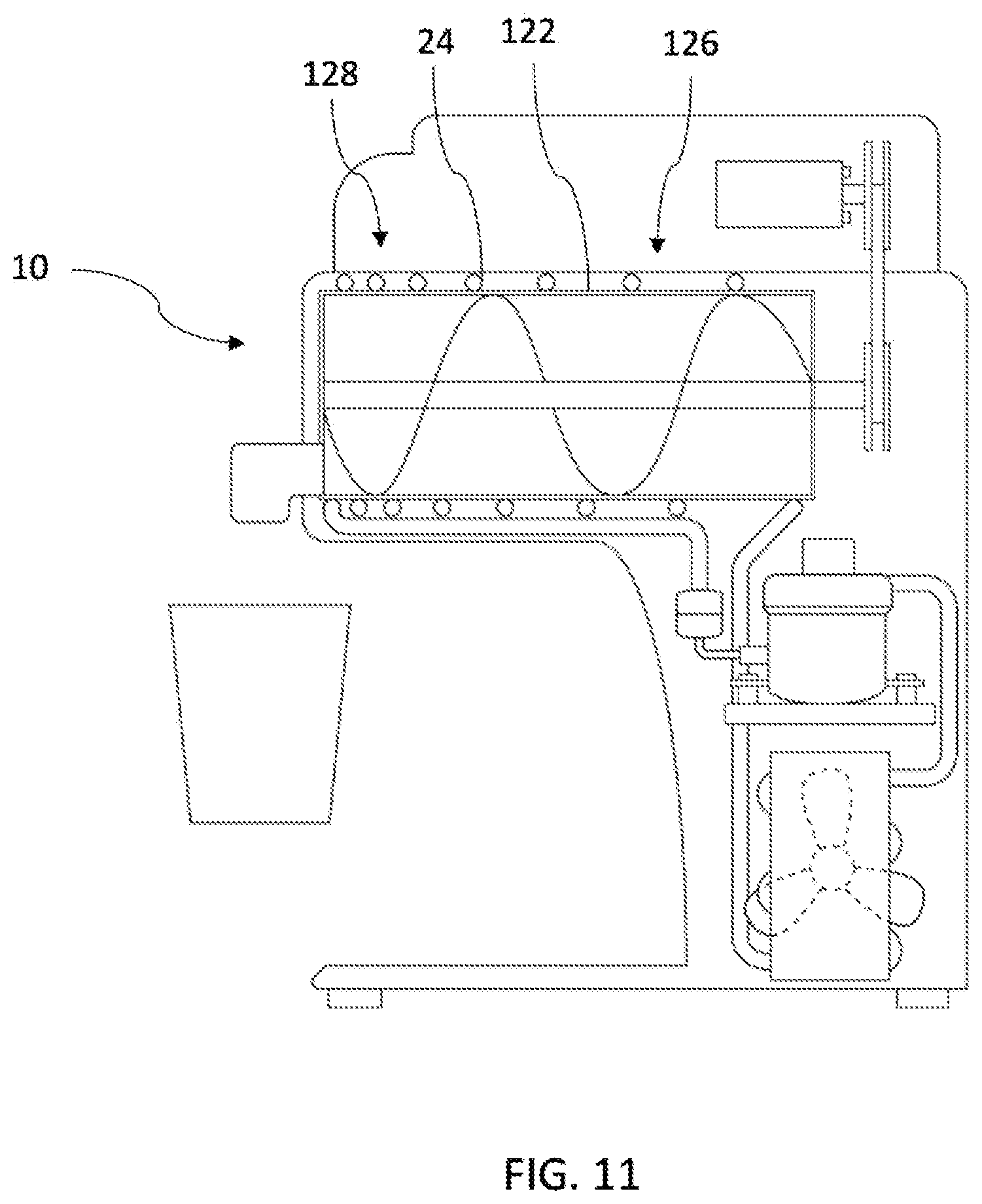 Patent US12302922 Figure 11 – Frozen product machine
