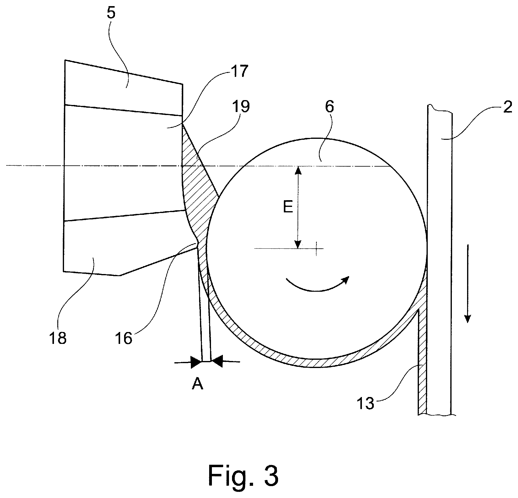 Patent US12302941 Figure 3 – Production machine for producing rod-shaped products from an endless strand of a strip adhesively bonded to form a tube