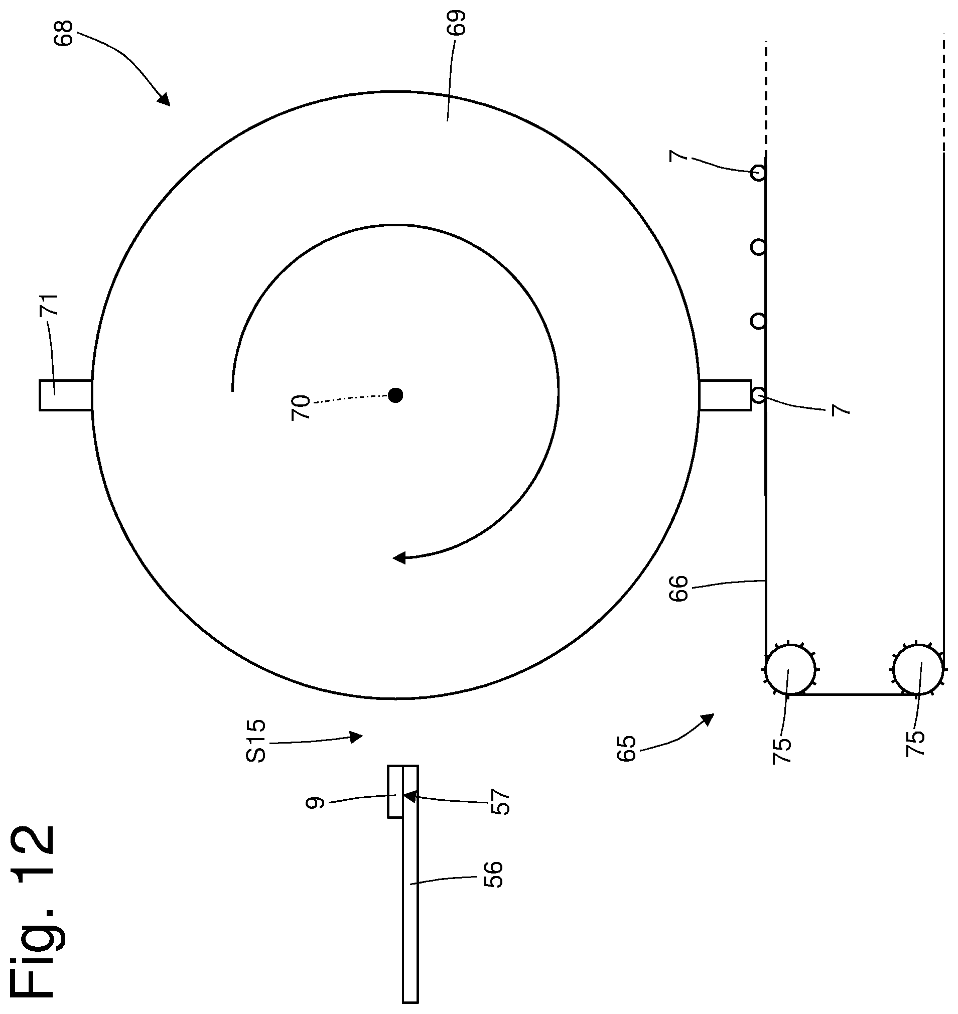 Patent US12302952 Figure 11 – Machine and method for the production of a cartridge for an electronic cigarette