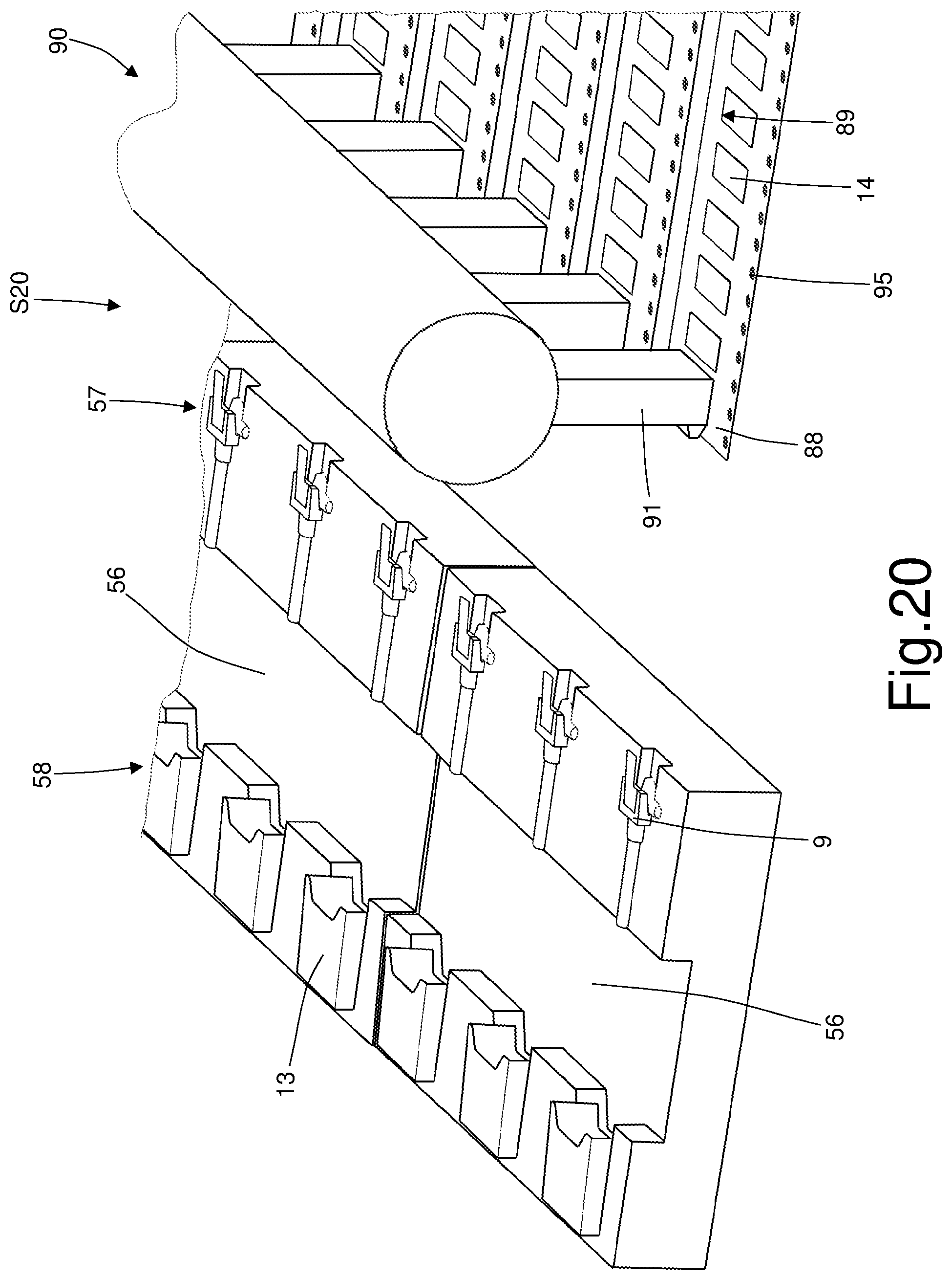 Patent US12302952 Figure 19 – Machine and method for the production of a cartridge for an electronic cigarette
