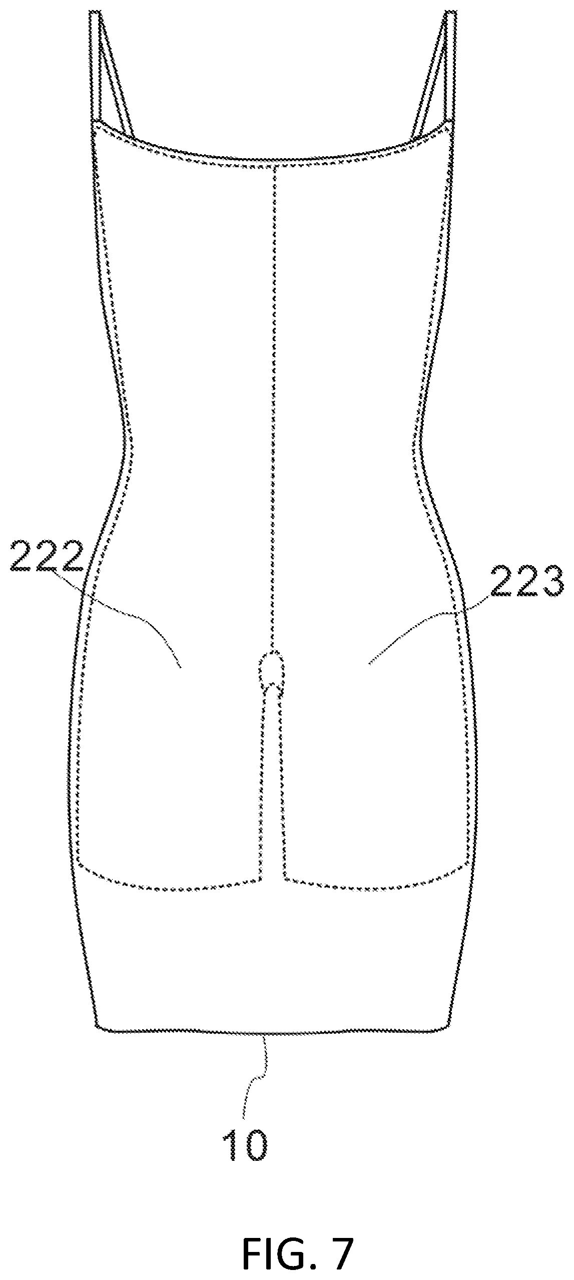 Patent US12302954 Figure 7 – Dress with body-shaping function