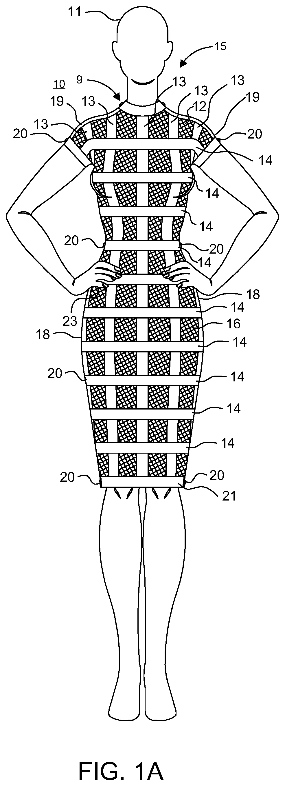Patent US12302957 Figure 1 – Method and apparatus to convert clothing for sexual interest, bondage and power play