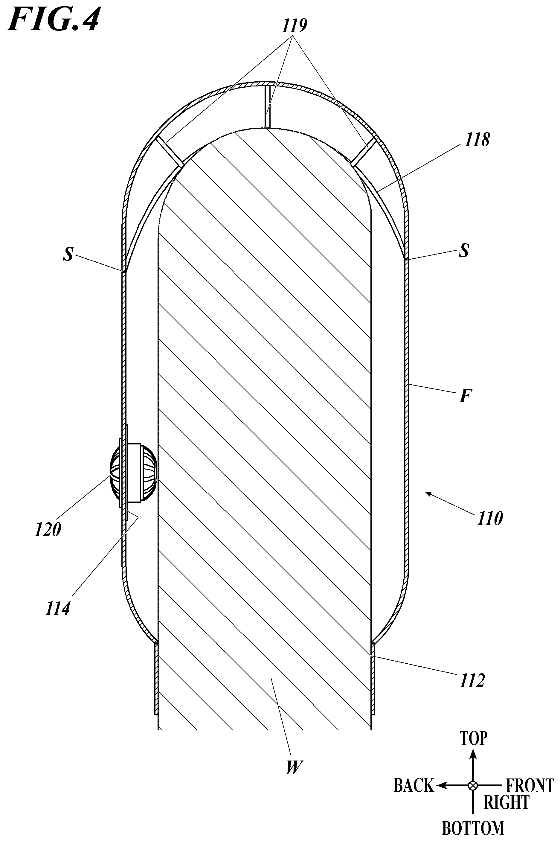 Patent US12302958 Figure 4 – Body of air-conditioning garment and air- conditioning garment