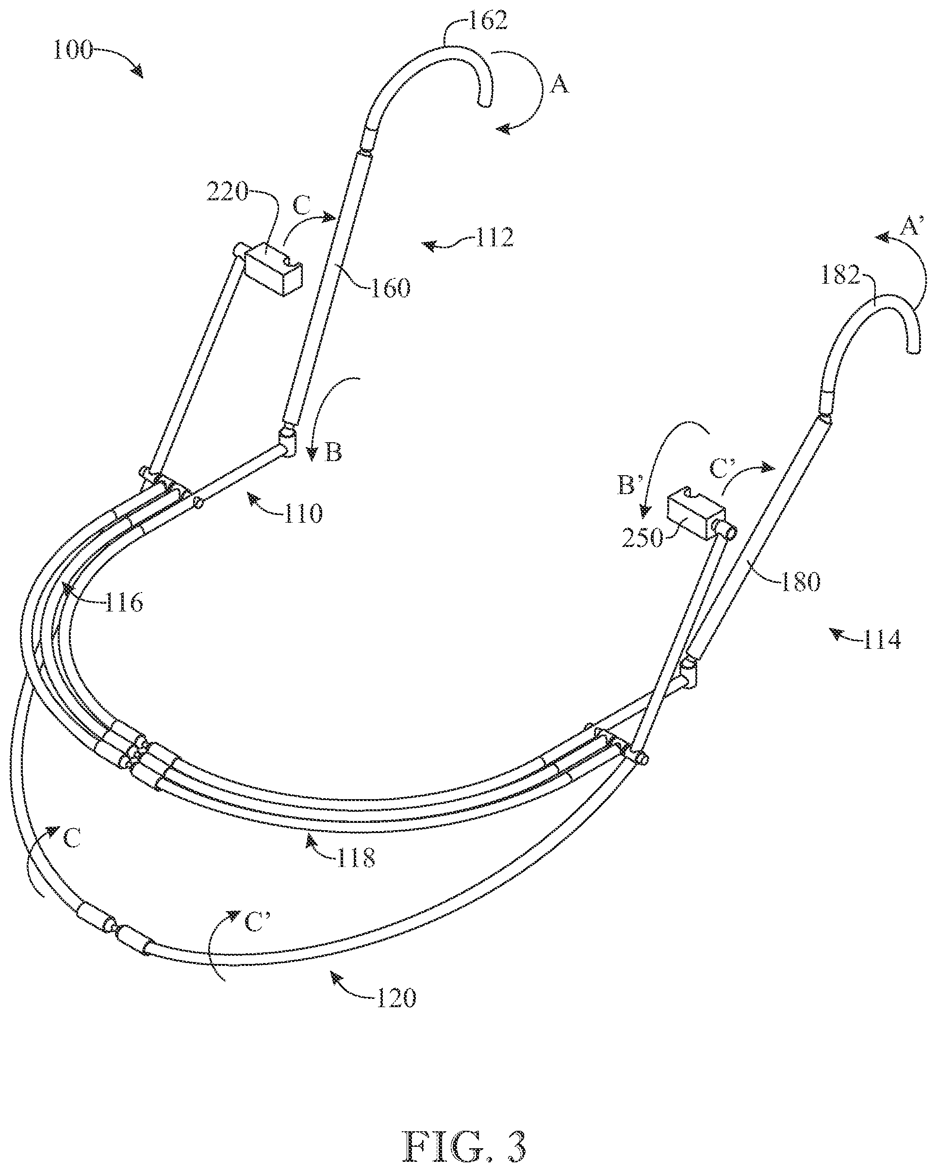 Patent US12302963 Figure 3 – Cage-like face mask
