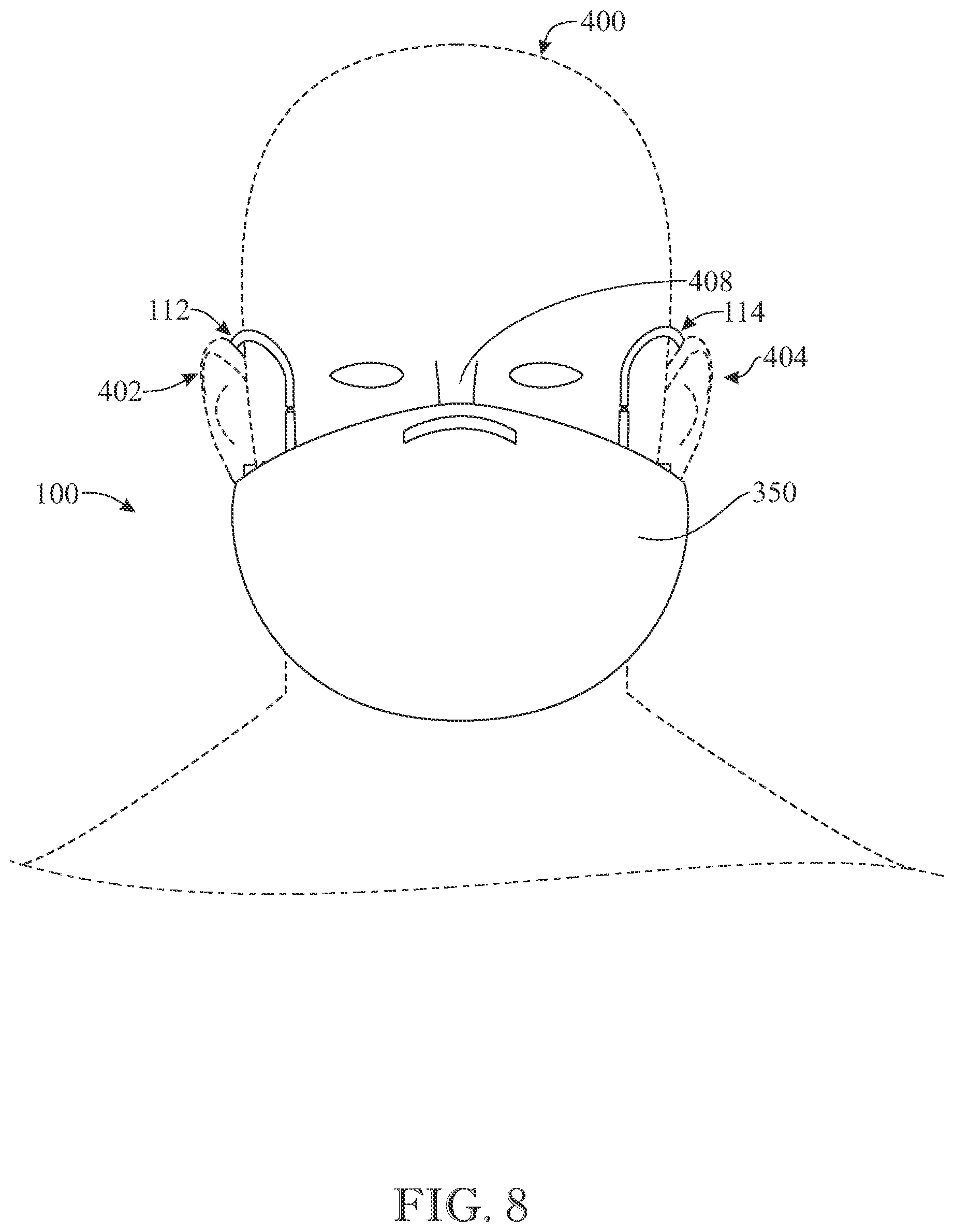 Patent US12302963 Figure 7 – Cage-like face mask