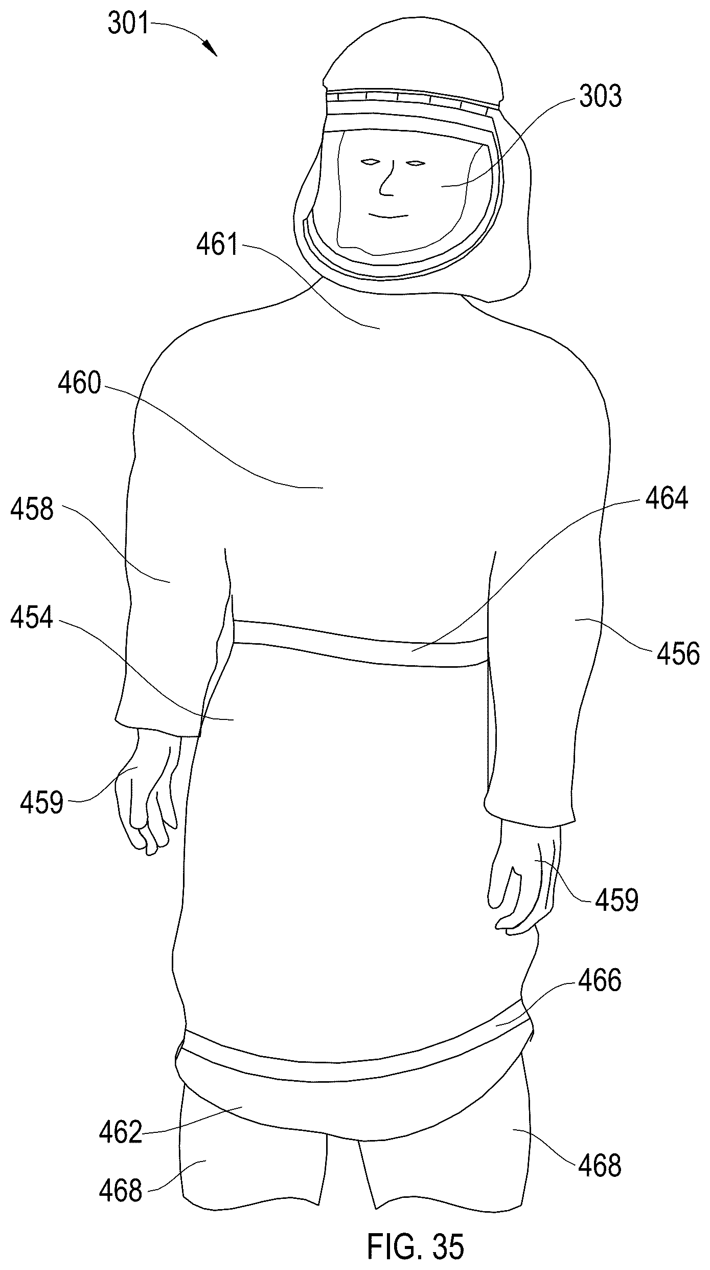 Patent US12302964 Figure 18 – Personal protection system and method