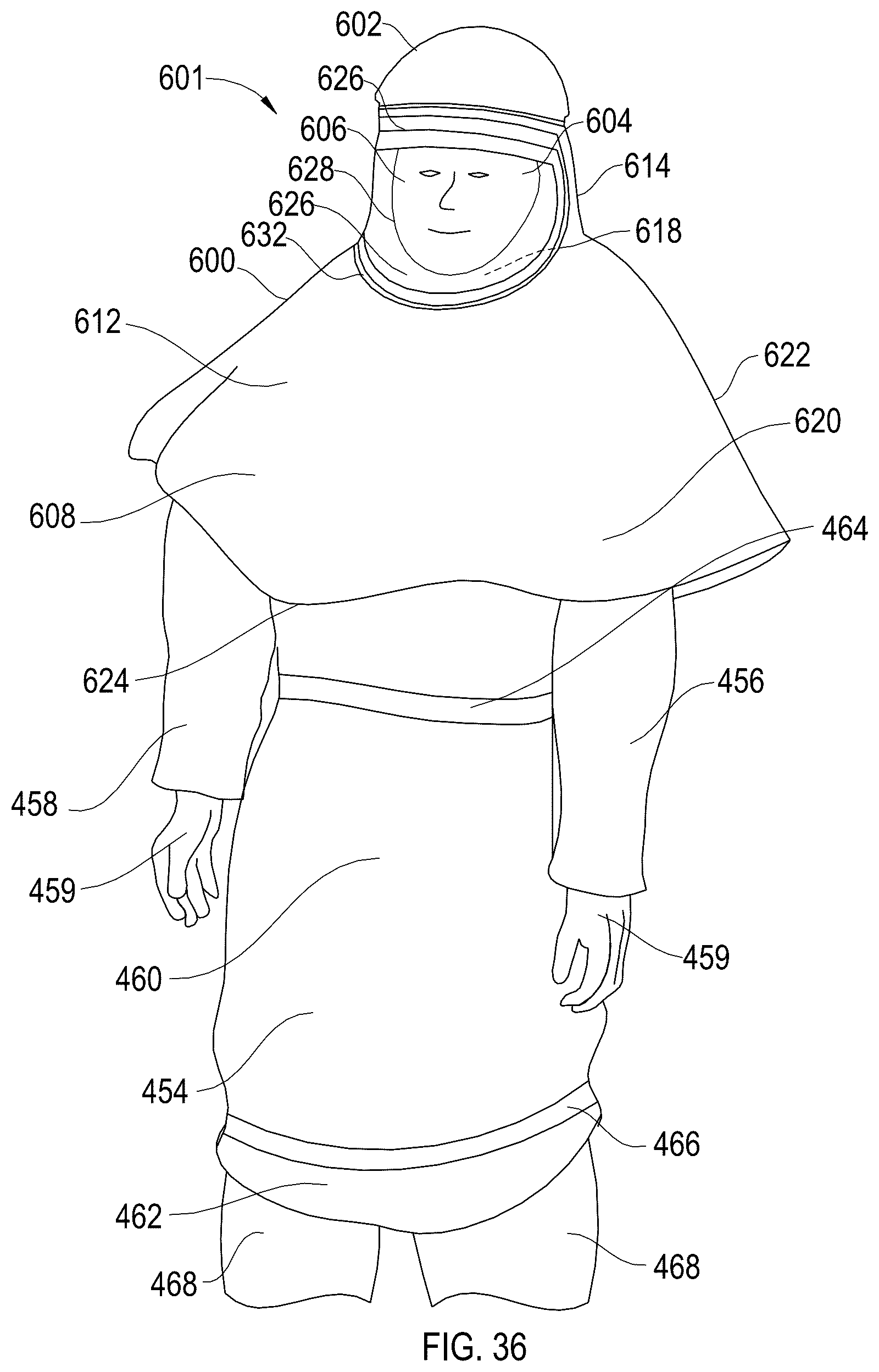 Patent US12302964 Figure 19 – Personal protection system and method