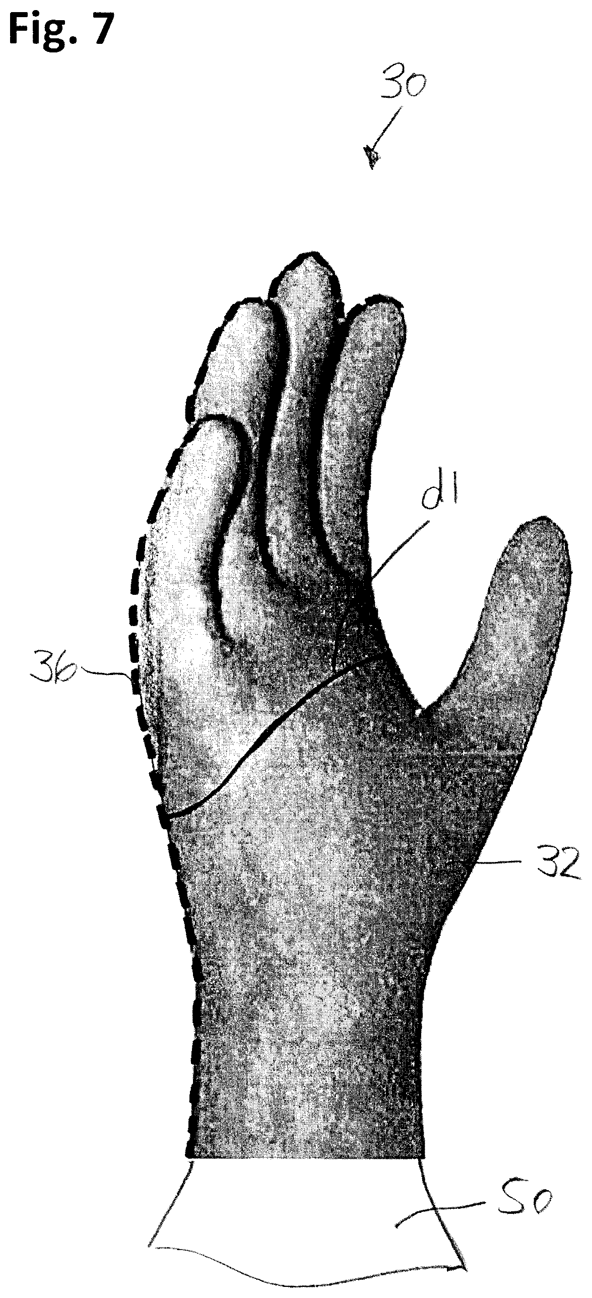 Patent US12302965 Figure 7 – Method for manufacturing a water vapor permeable or breathable three-dimensional glove or glove lining