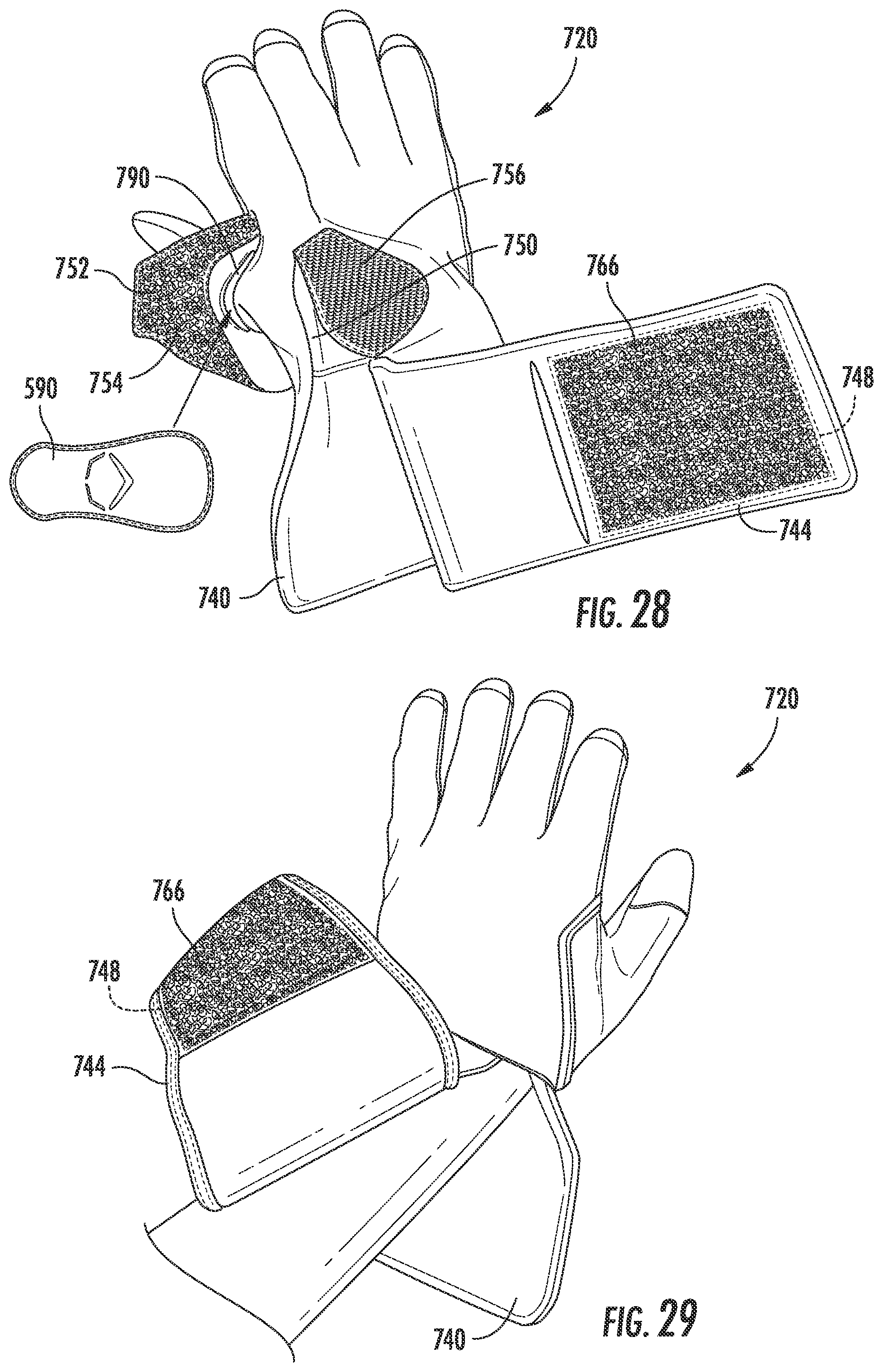 Patent US12302966 Figure 11 – Sports glove