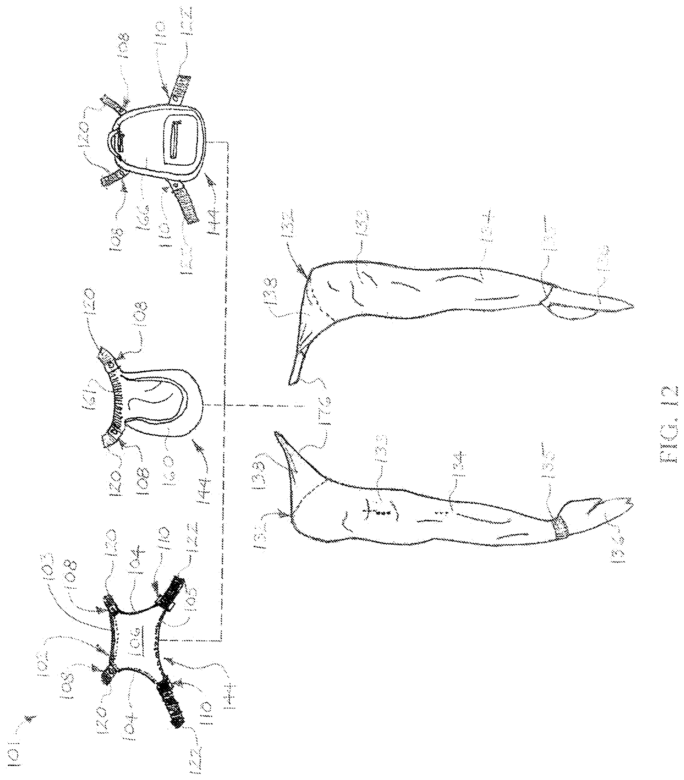 Patent US12302968 Figure 6 – Sleeve garment assemblies