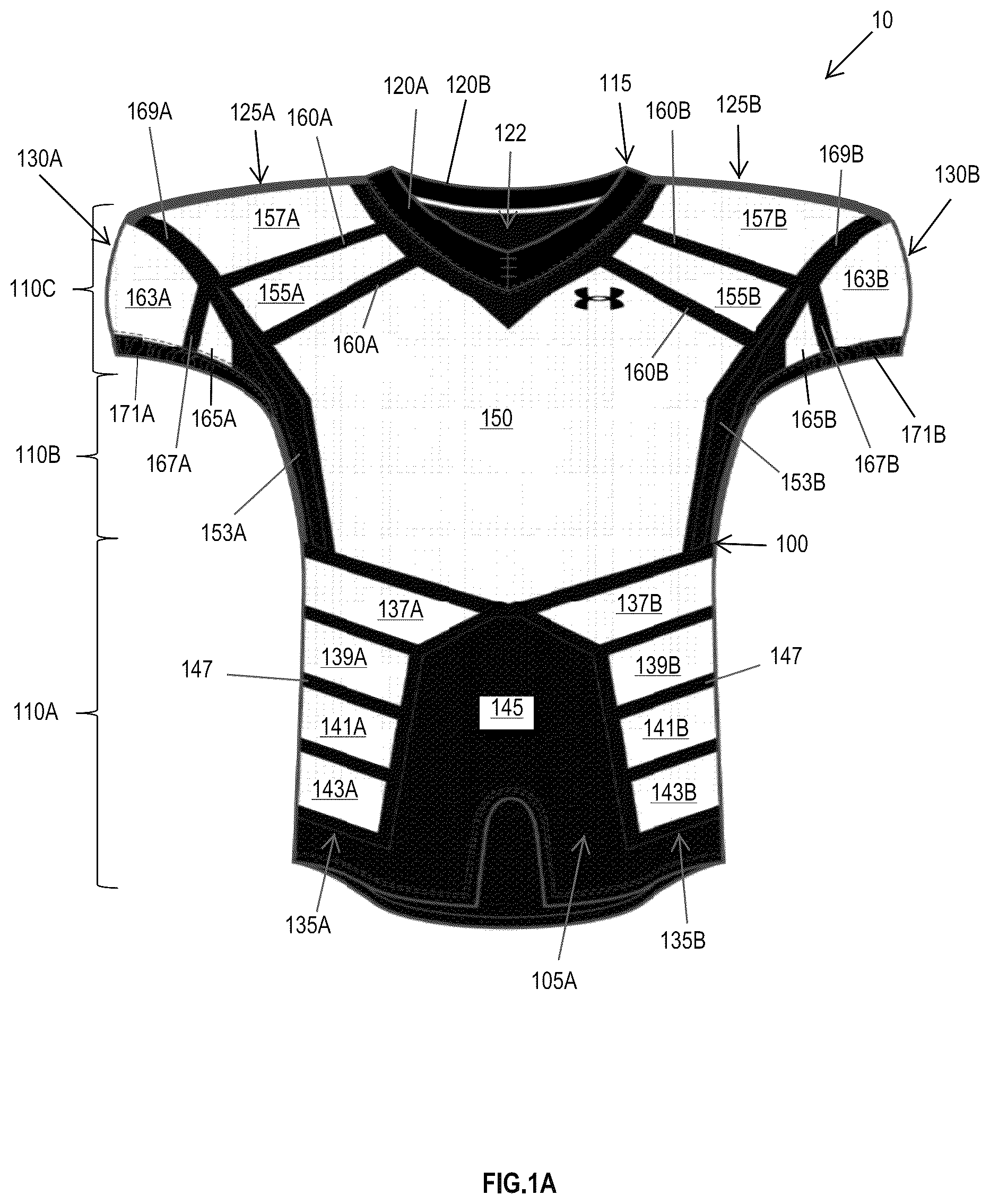 Patent US12302969 — Article of apparel — Figure 1