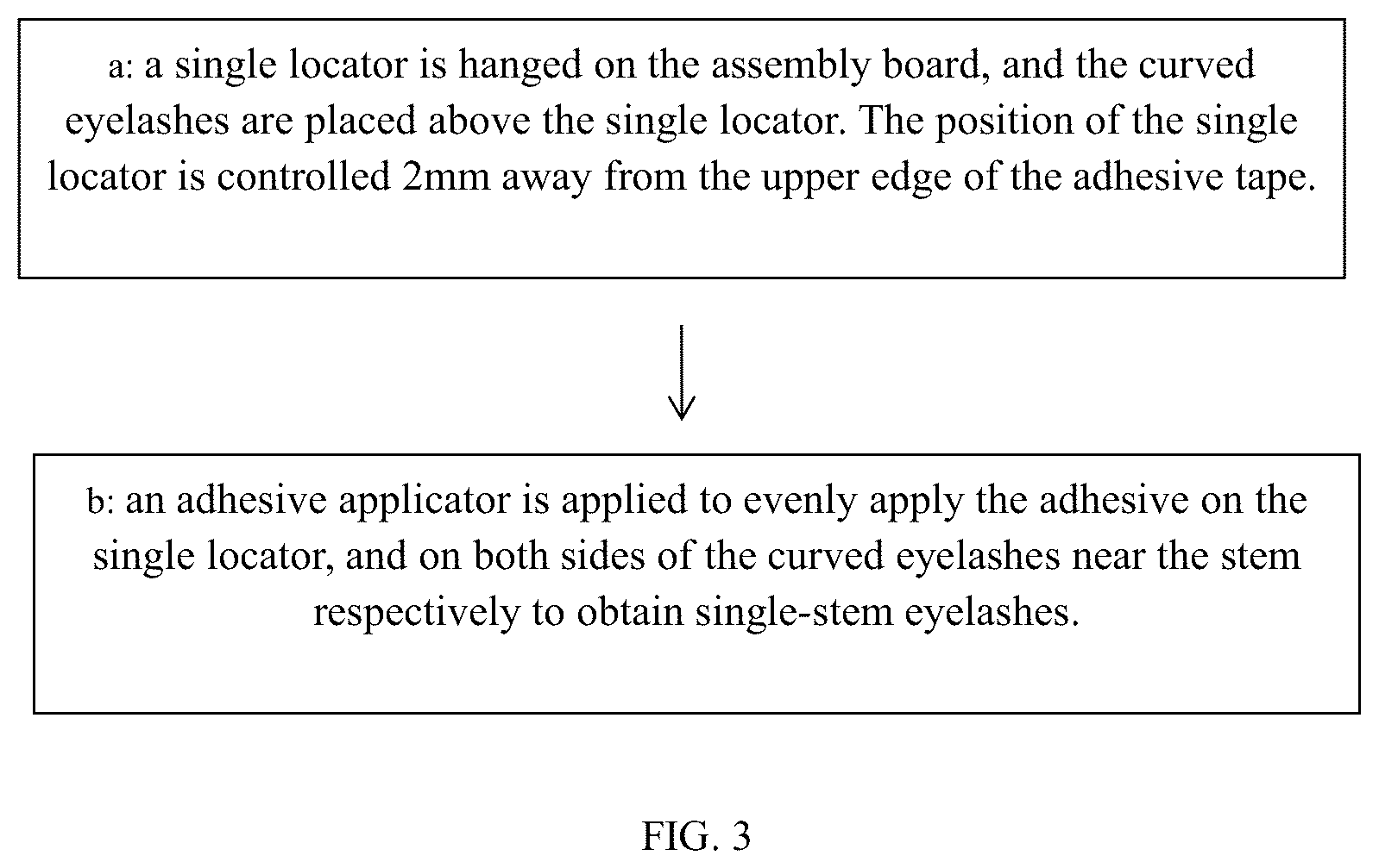 Patent US12302972 Figure 3 – Artificial eyelash, method for preparing same and devices thereof