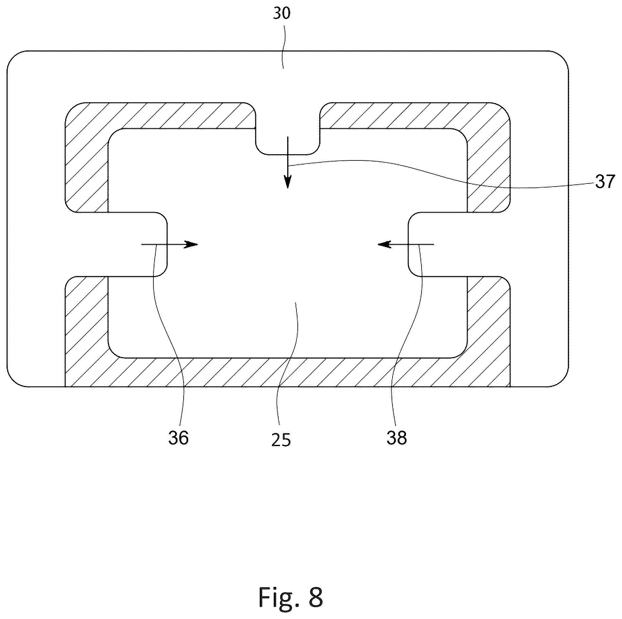 Patent US12302974 Figure 8 – Bumper cover for sports helmet