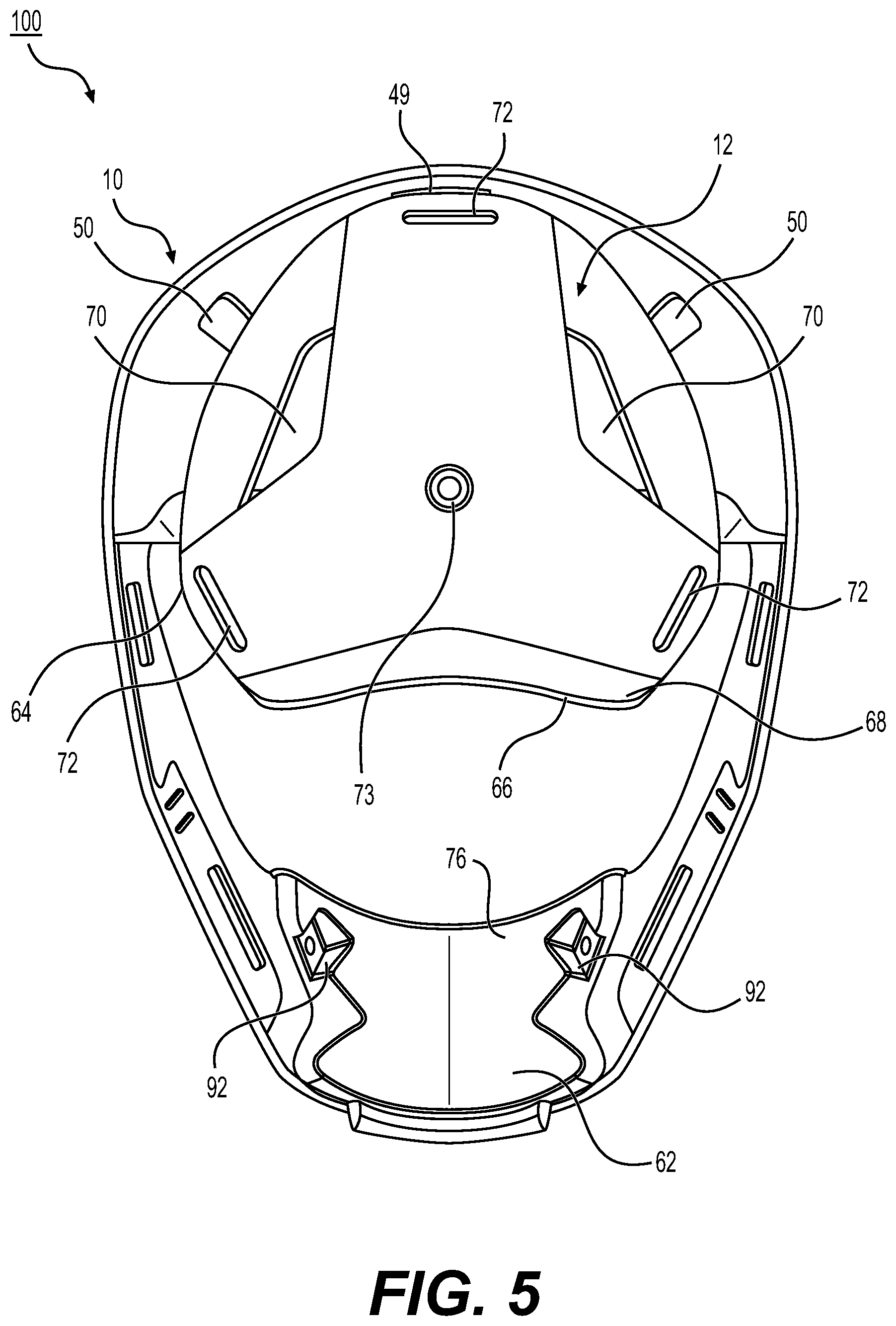 Patent US12302975 Figure 5 – Protective headgear